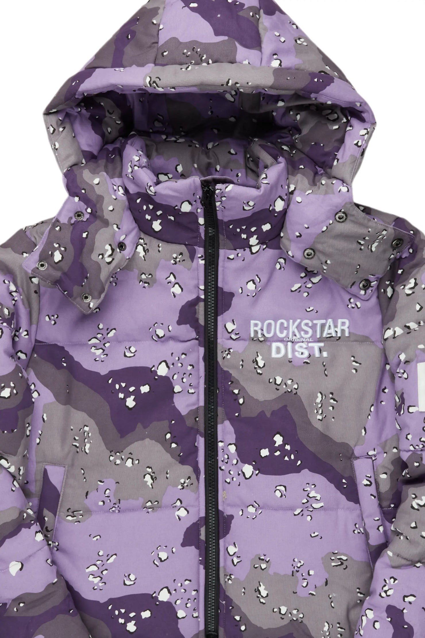 Porchea Purple Camo Puffer Jacket