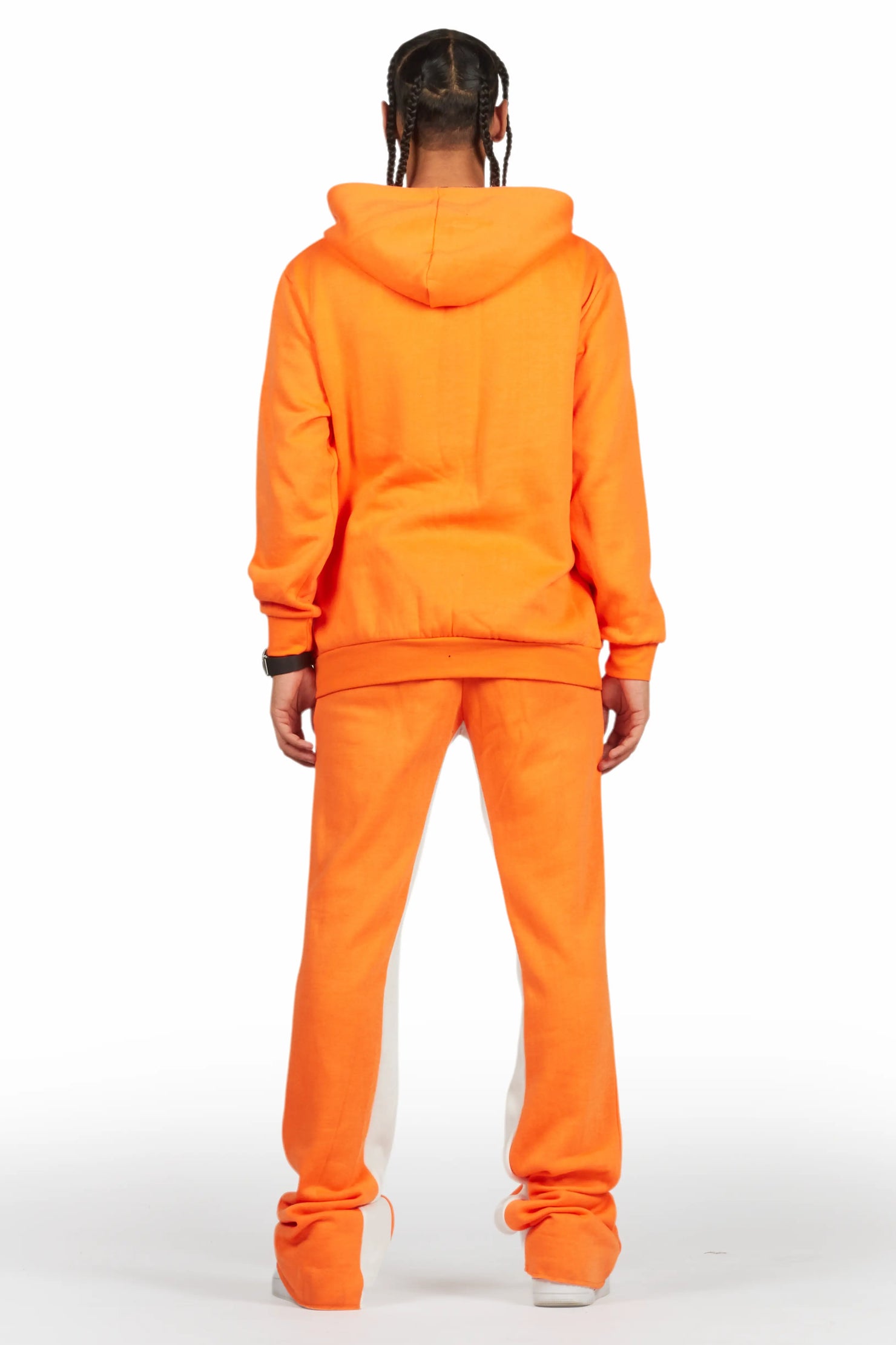 Raffer Orange Hoodie Baggy Fit Pant Track Set