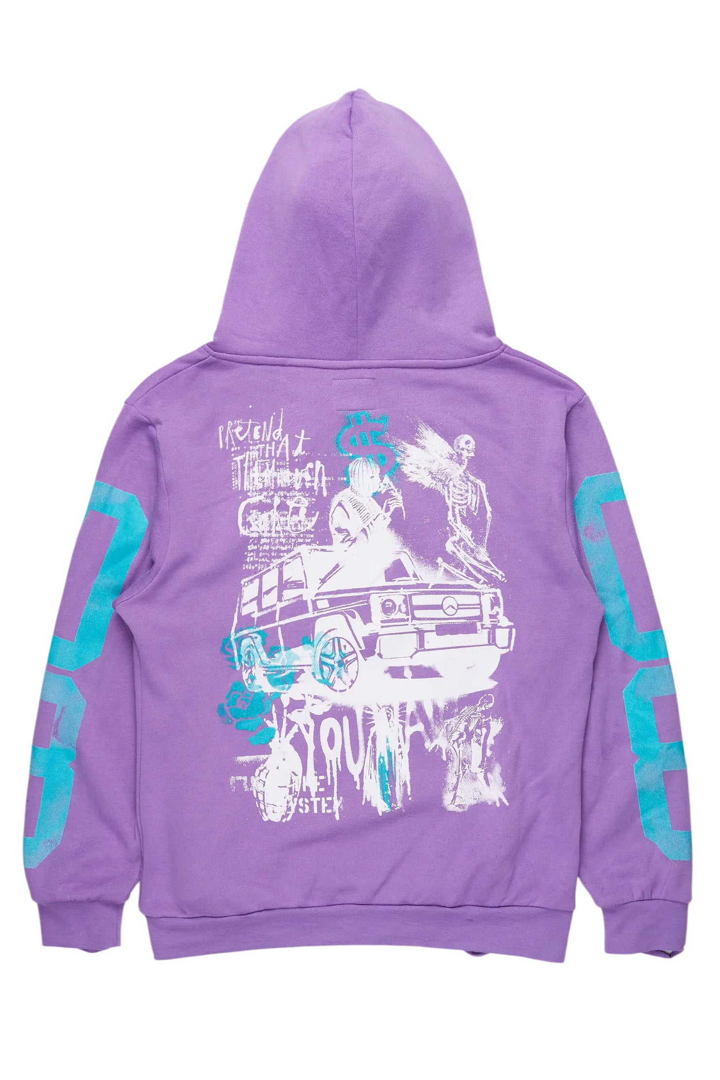 Grill Purple Graphic Hoodie