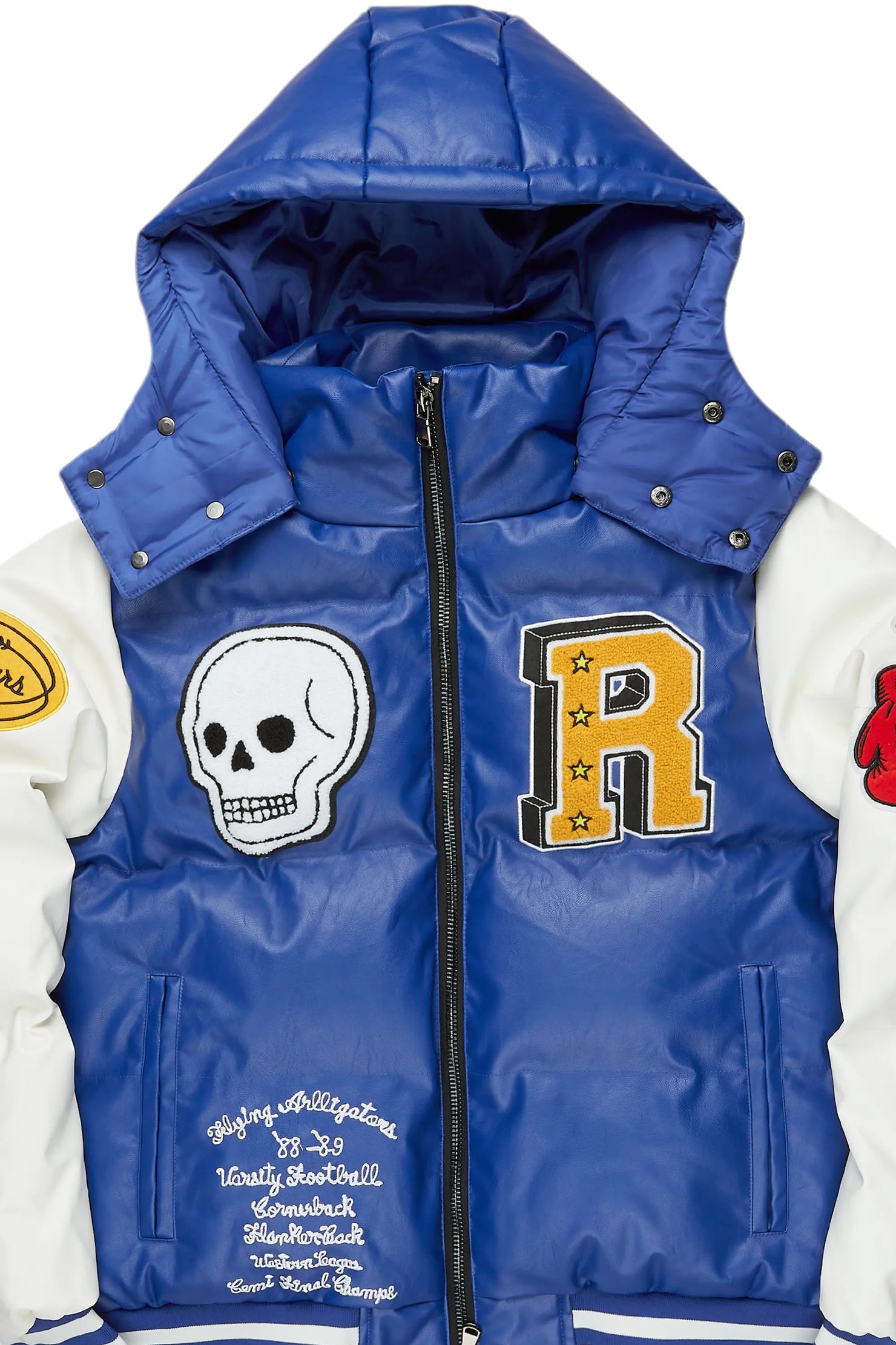 Shaniqua Royal Blue Oversized Puffer Jacket