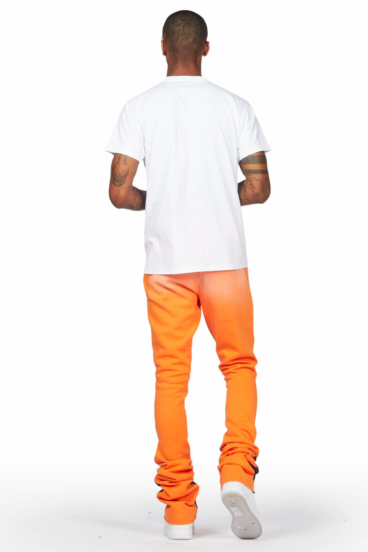 Mallor White/Orange T-Shirt/Super Stacked Track Set