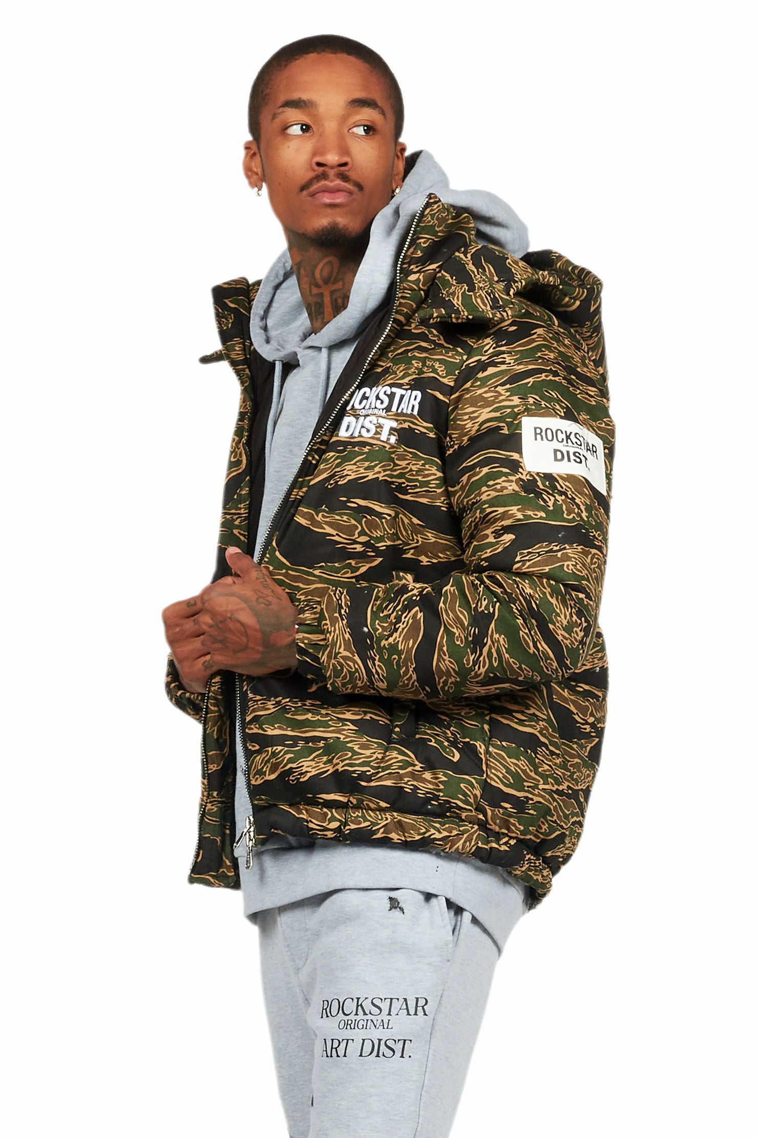 Bevis Camo Puffer Jacket