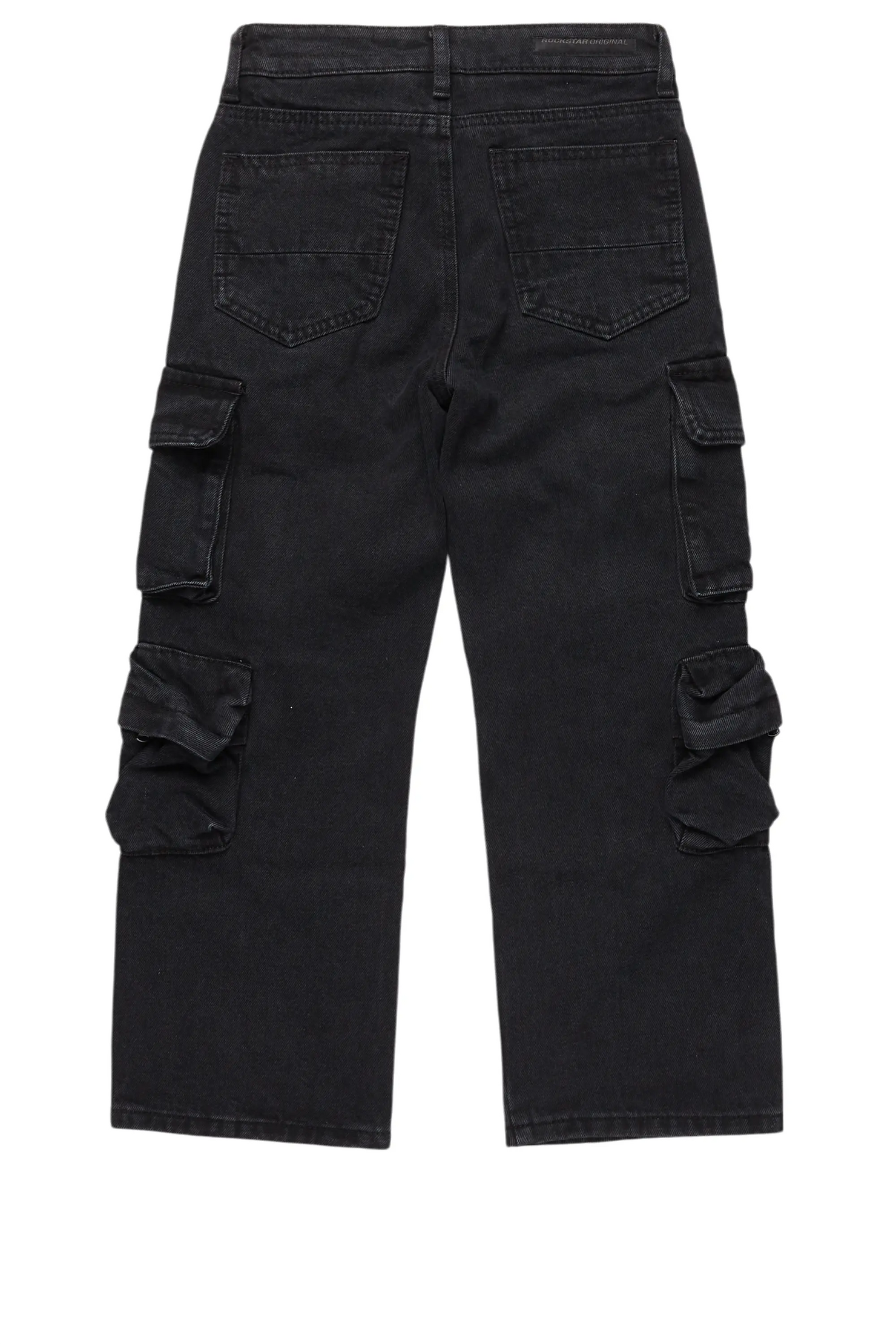 Boys Cortie Jet Black Baggy Fit Jean