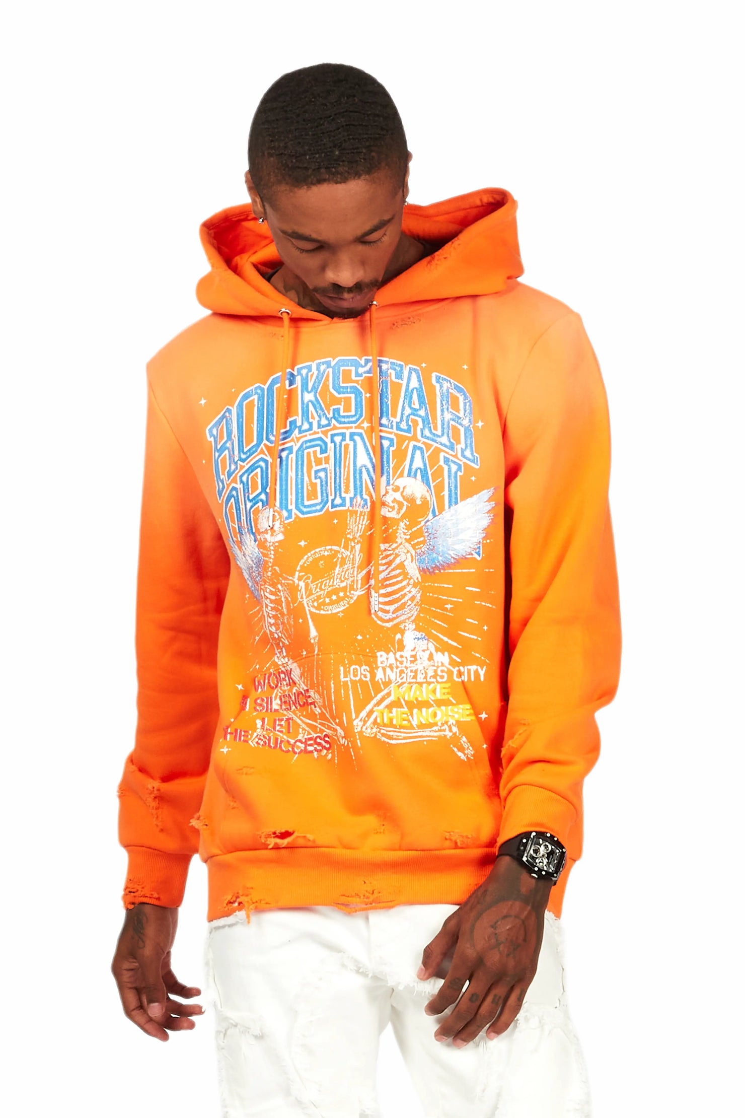 Chloe Orange Graphic Hoodie