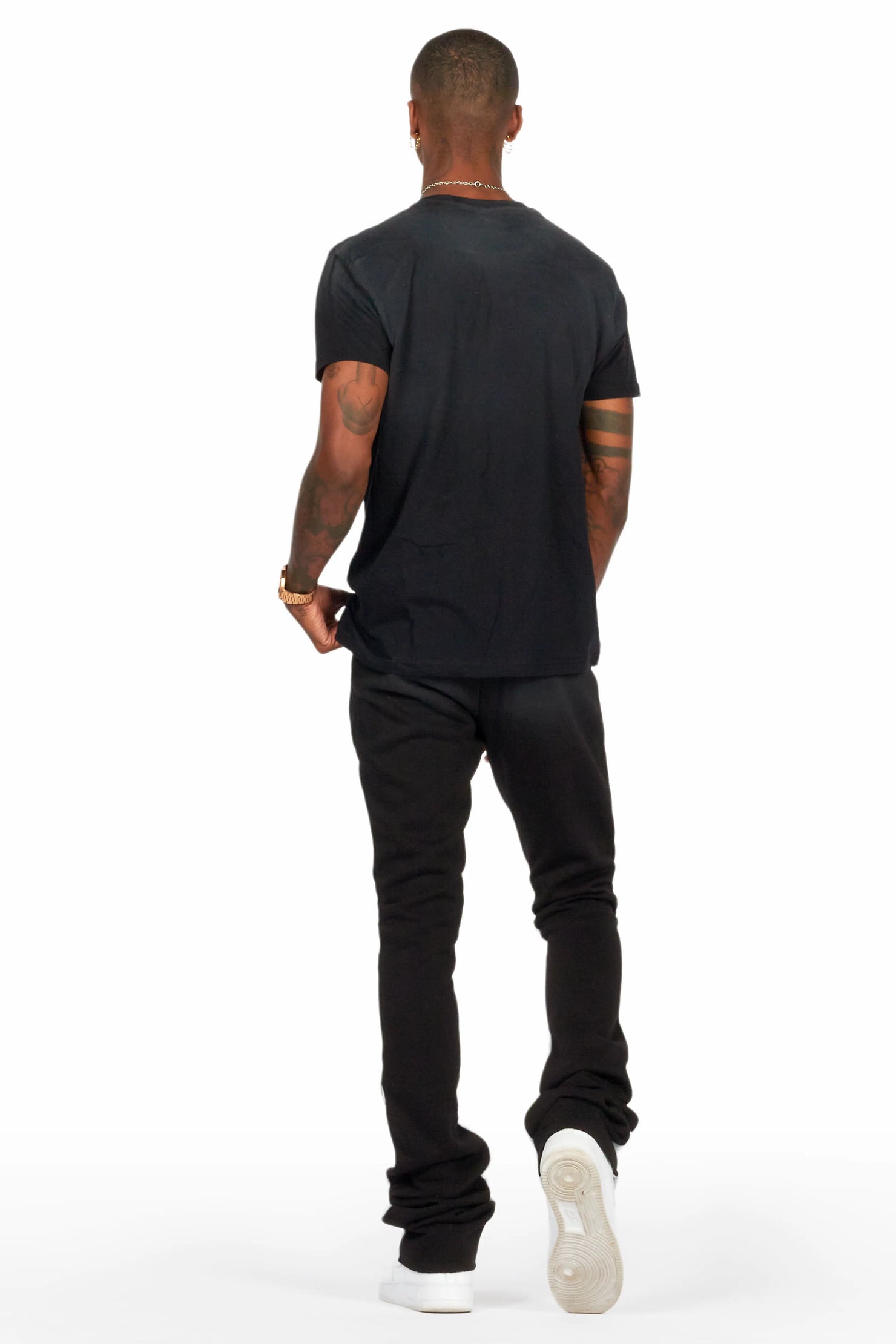 Fone Black T-Shirt/Super Stacked Flare Track Set