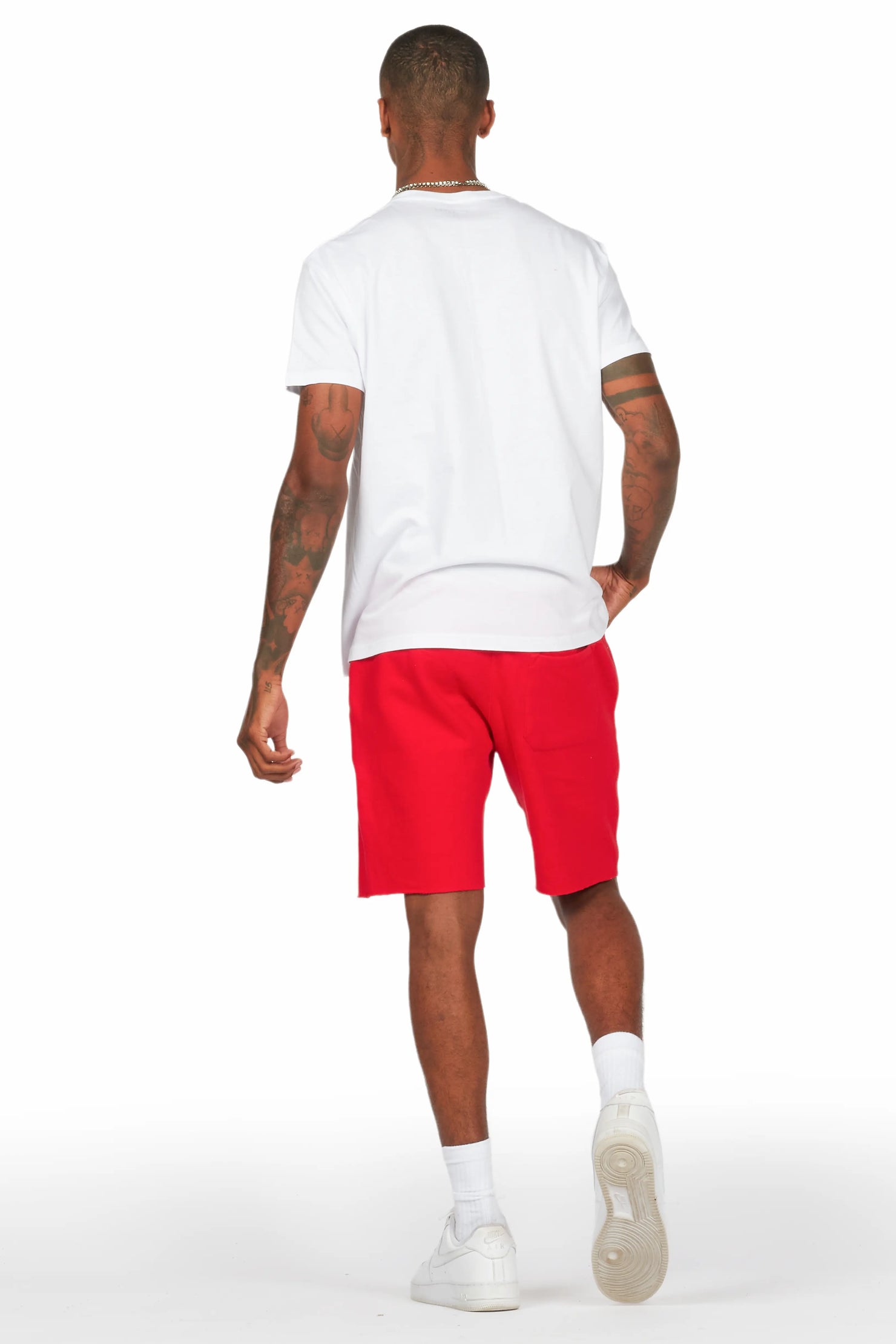 Scottie White/Red Short Set