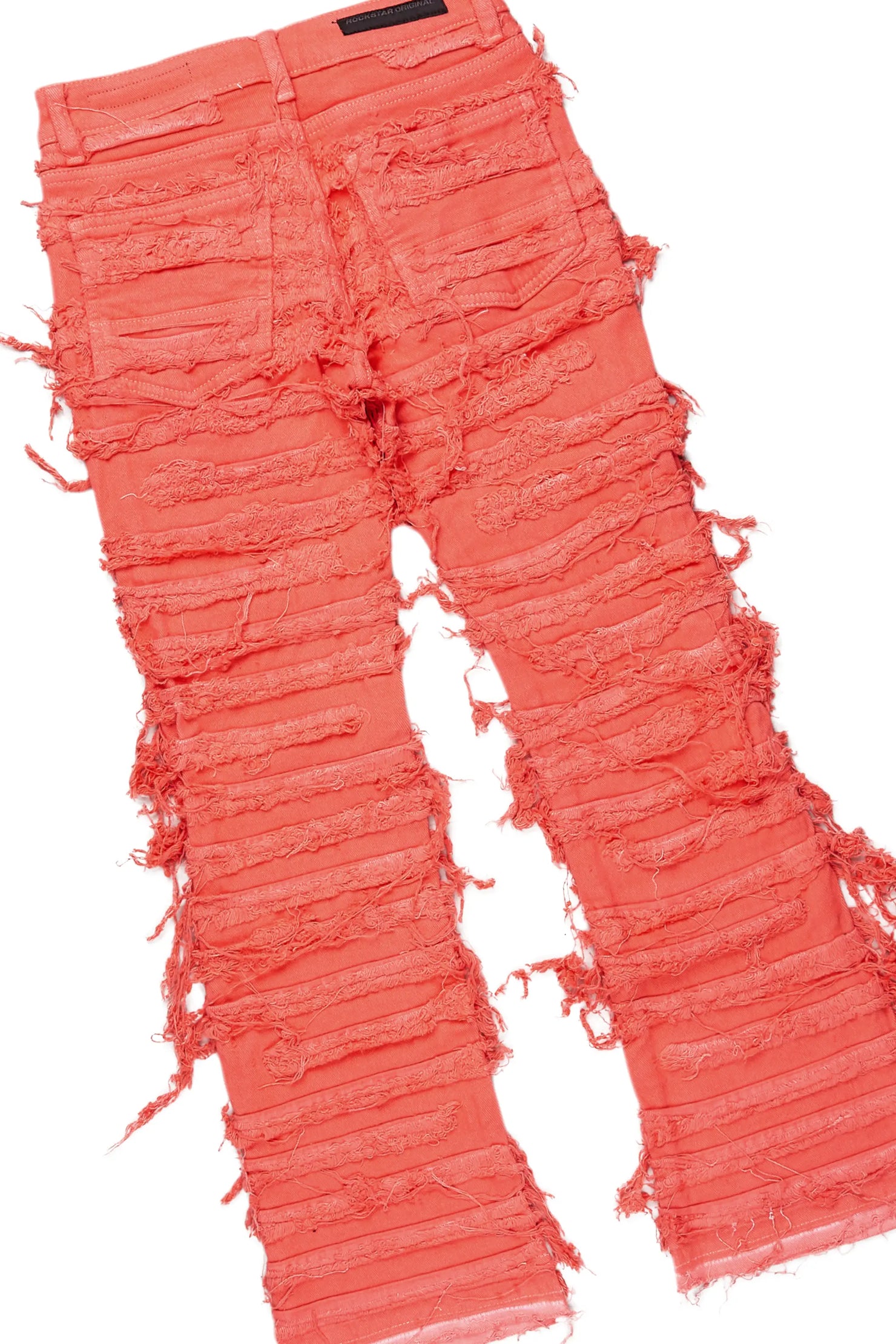 Girls Kona Coral T-Shirt/Stacked Flare Jean Set