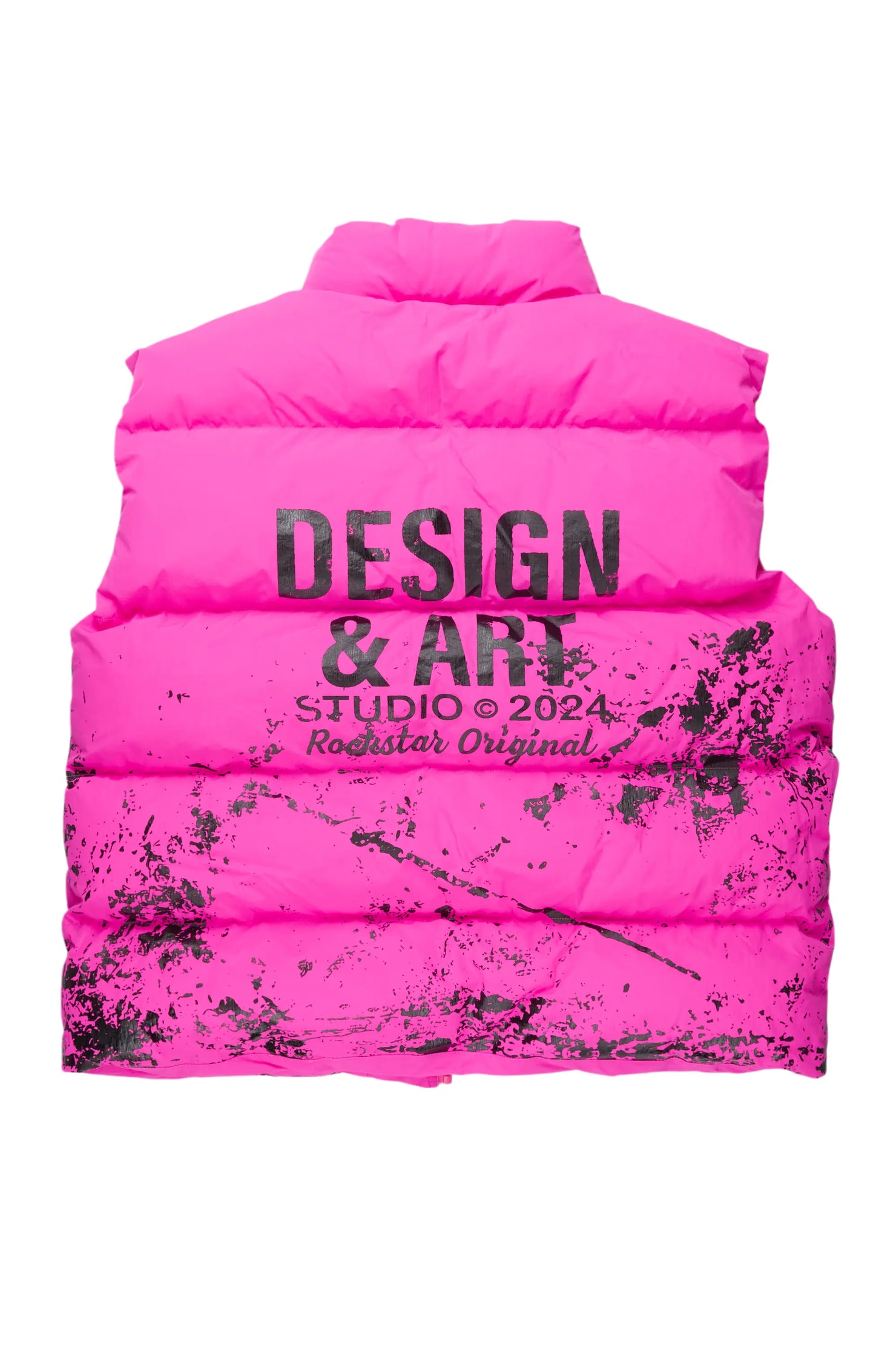 Lamanda Hot Pink Puffer Vest