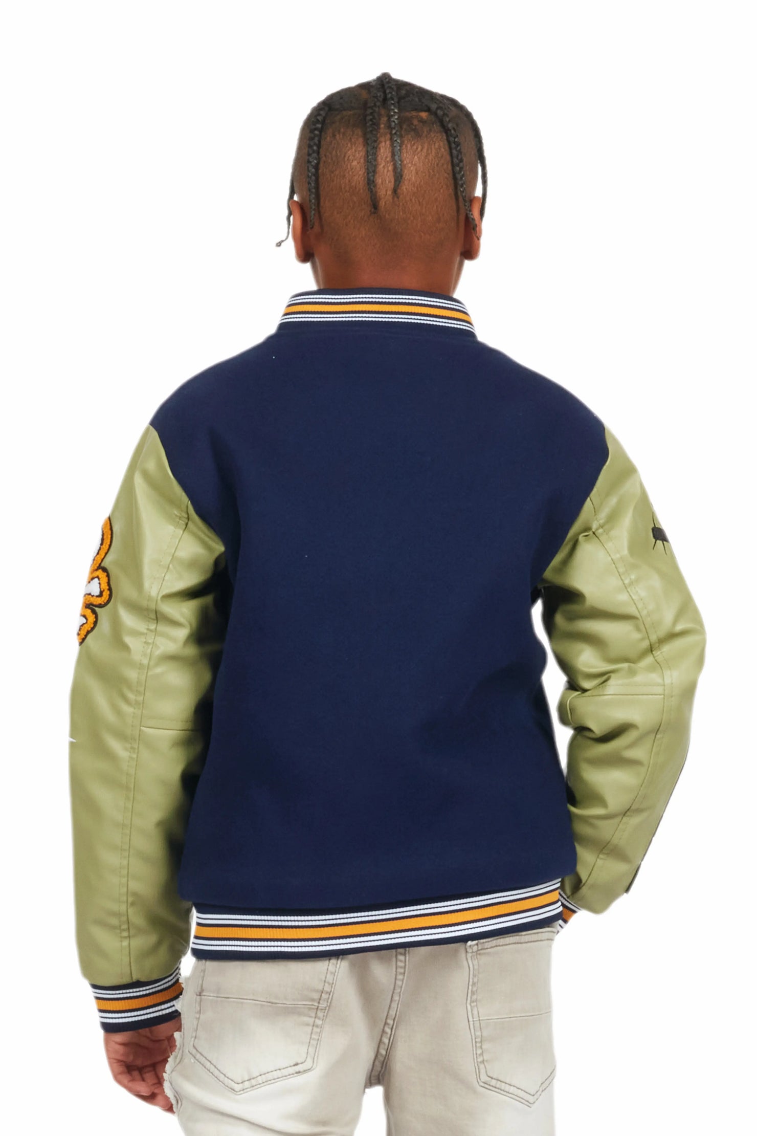 Boys Shexter Navy Varsity Jacket