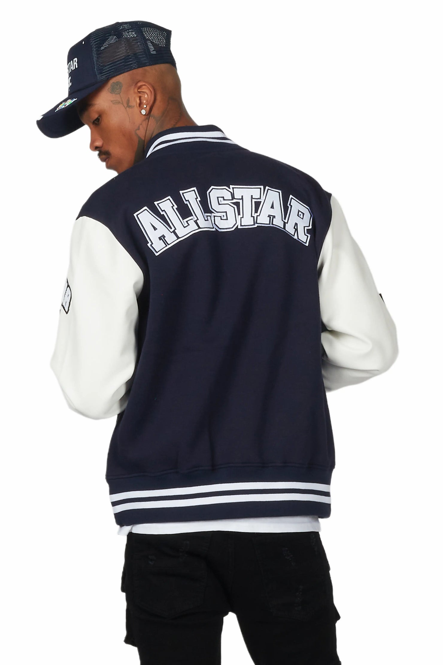 Himiko Navy Varsity Jacket– Rockstar Original