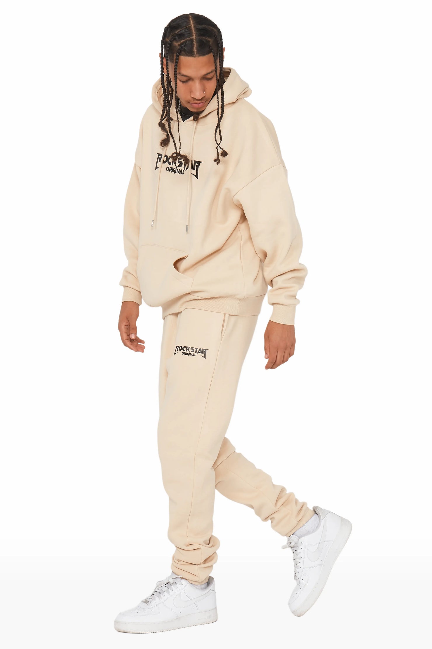 Anders Beige Relaxed Fit Track Set