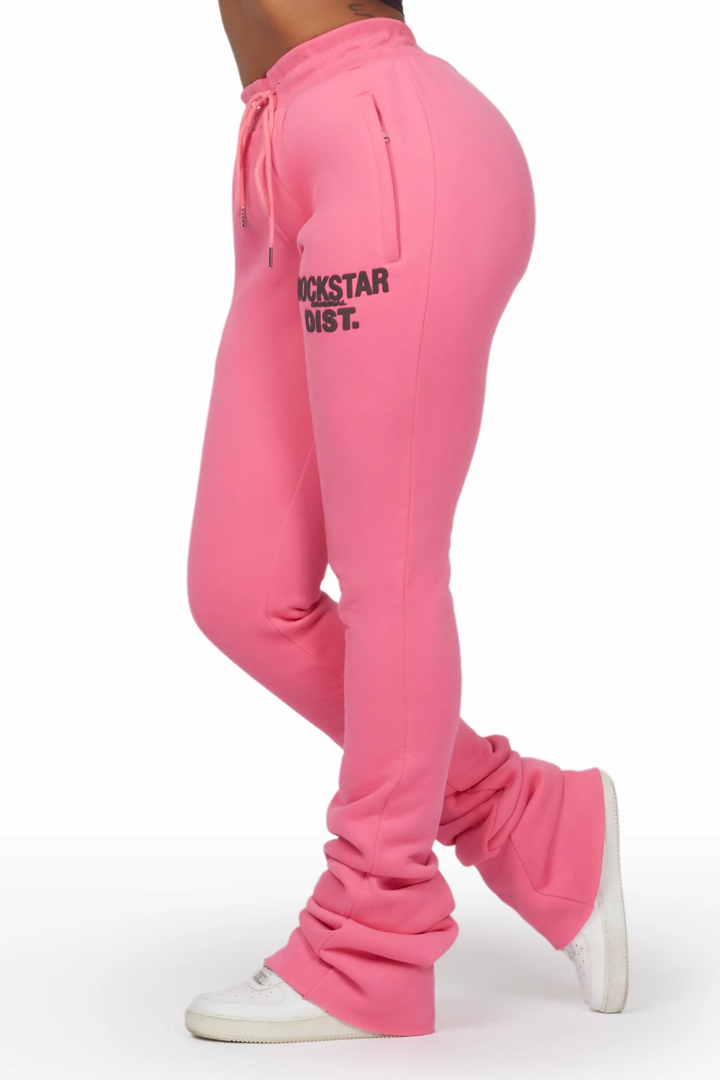 Juliana Fuchsia Super Stacked Track Pant