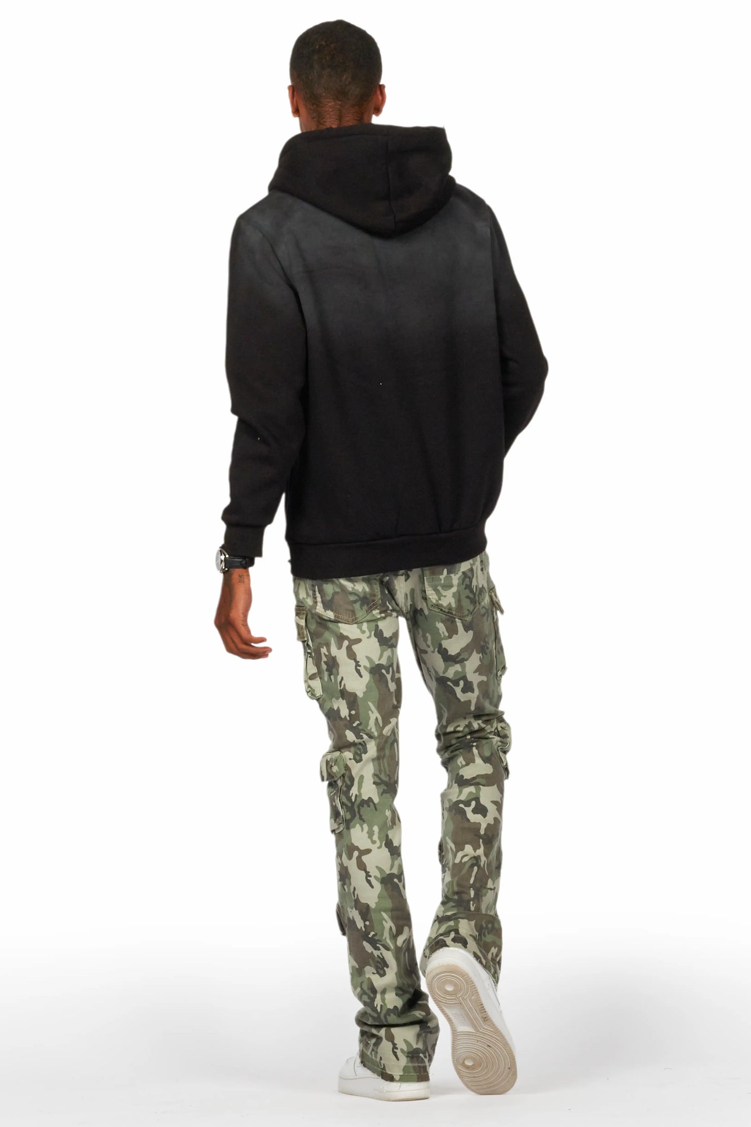 Tarl Black Distressed Graphic Hoodie