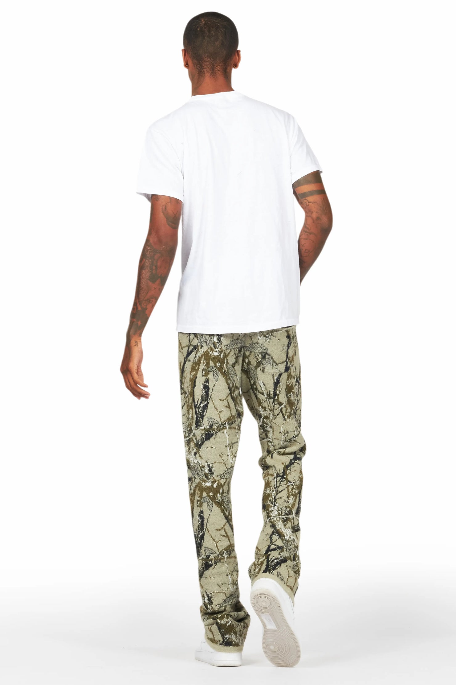 Rabi Tree Camo Knitted Mohair Pants