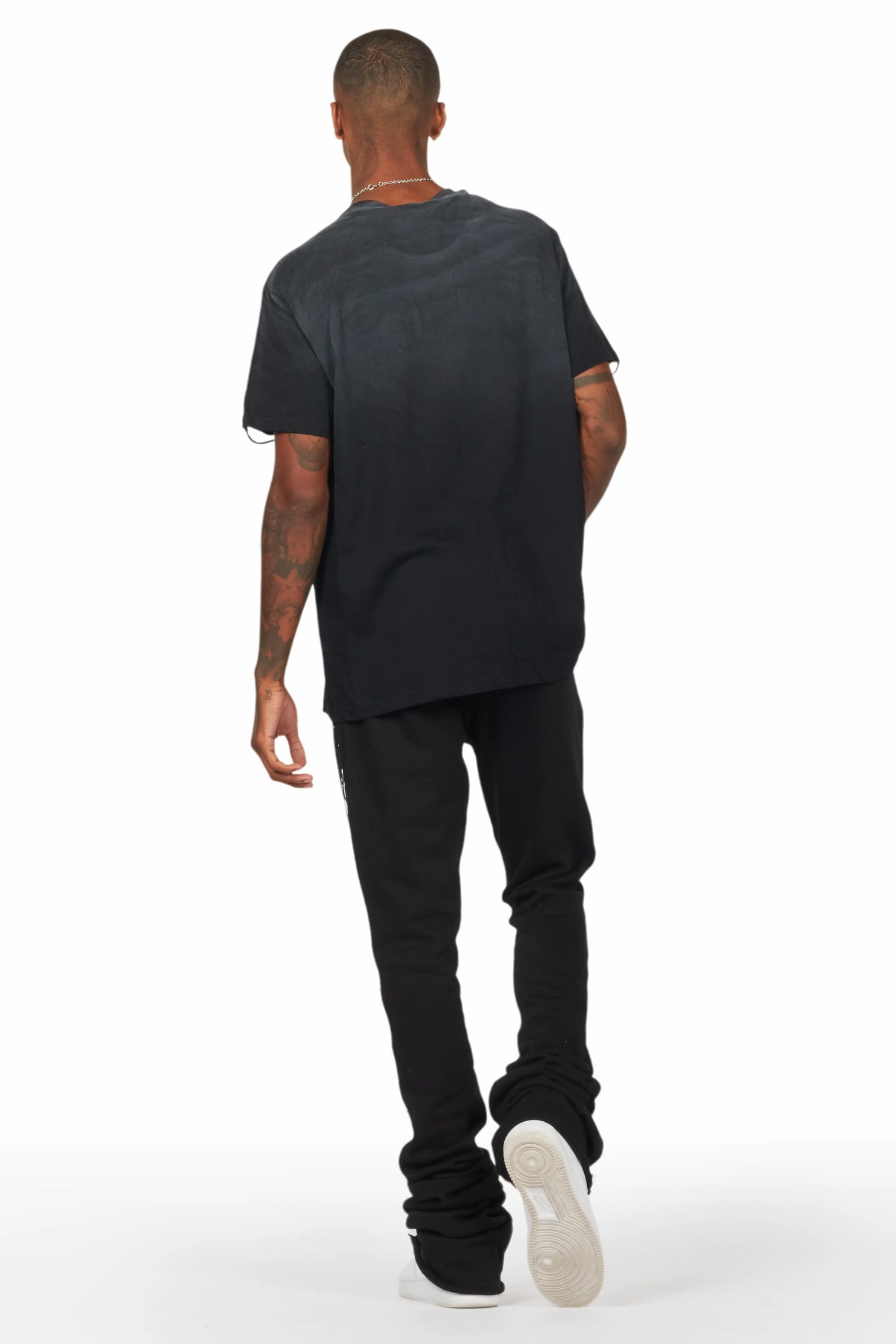 Galvin Black Oversized Graphic T-Shirt