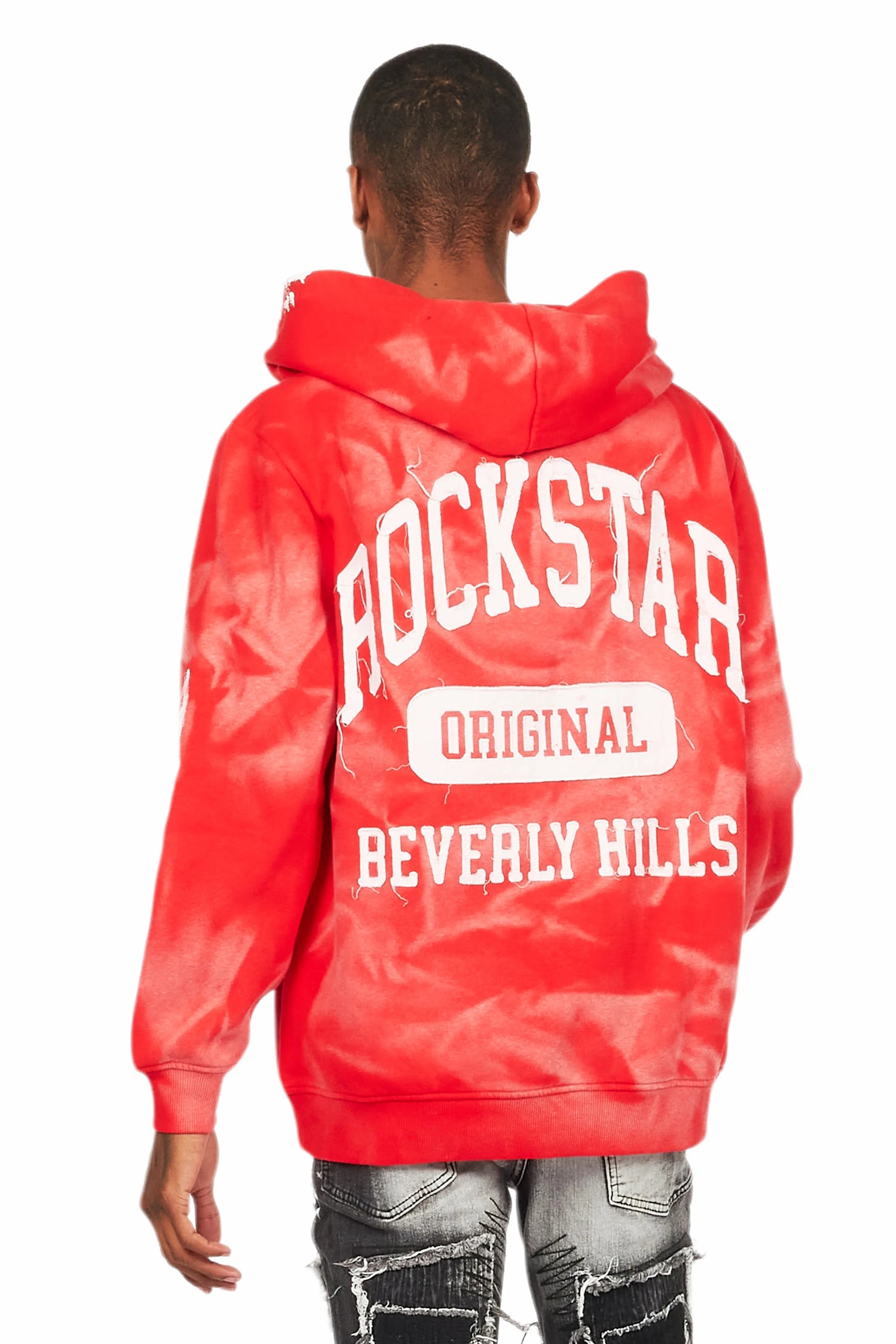 Karlo Red Graphic Painter Hoodie