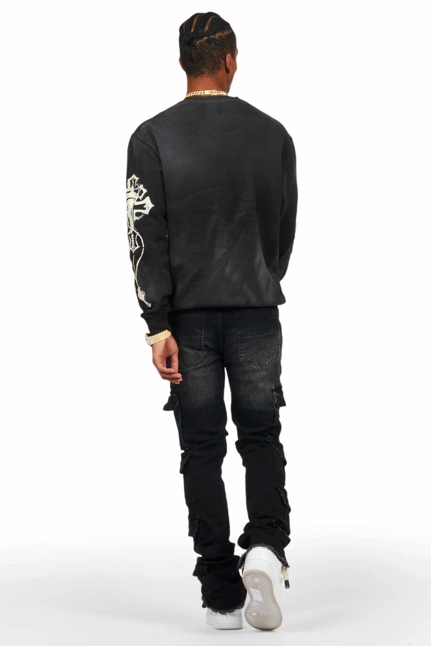 Deiter Black Graphic Crewneck