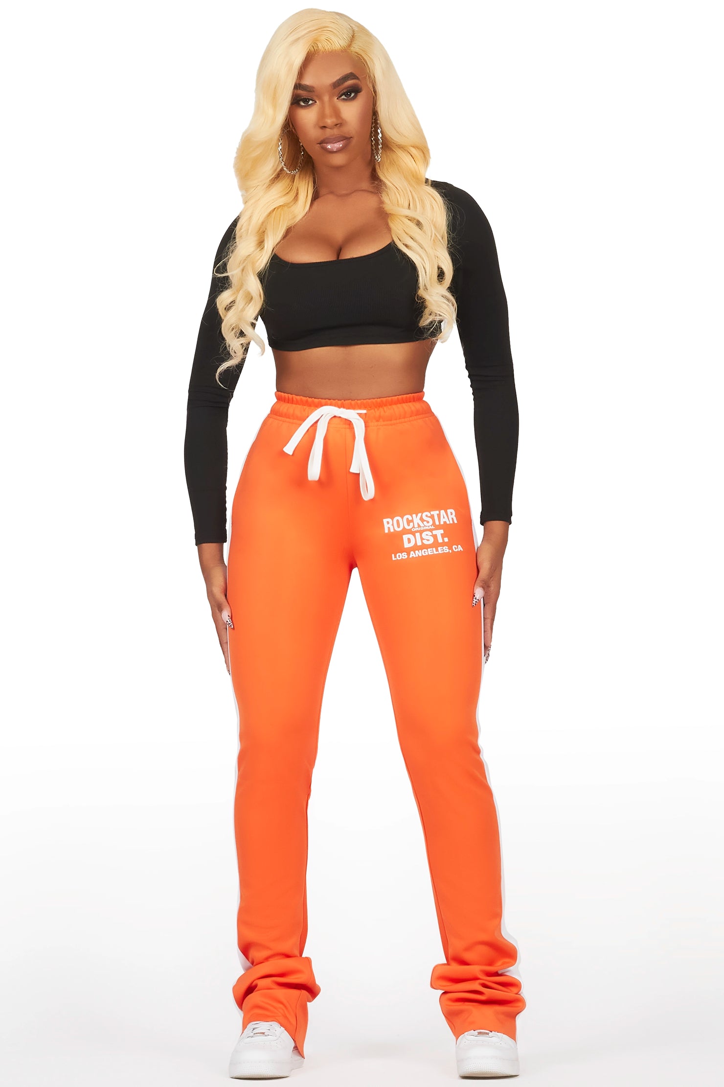 Savannah Orange Super Stacked Track Pant