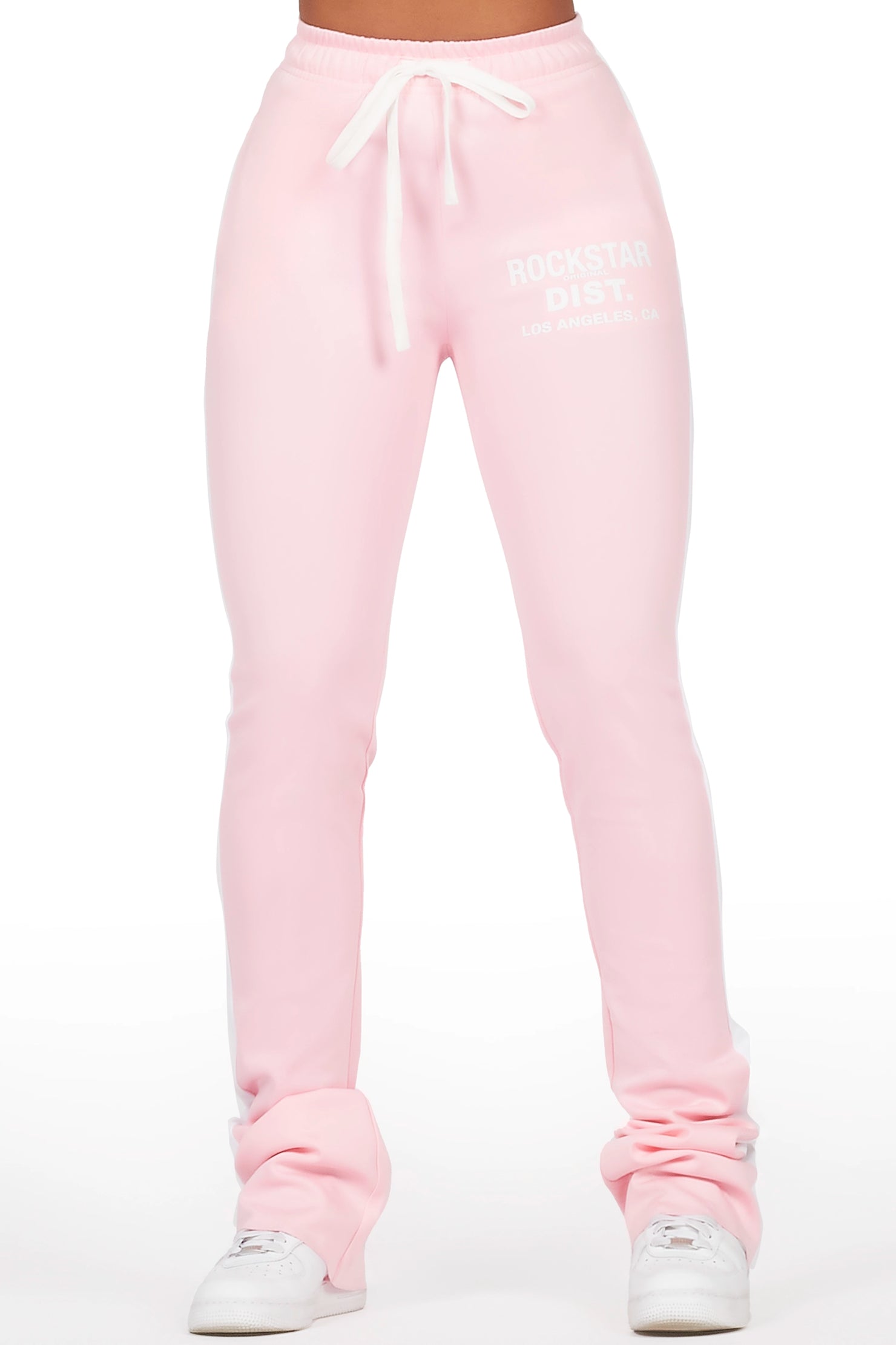 Savannah Pink Super Stacked Track Pant