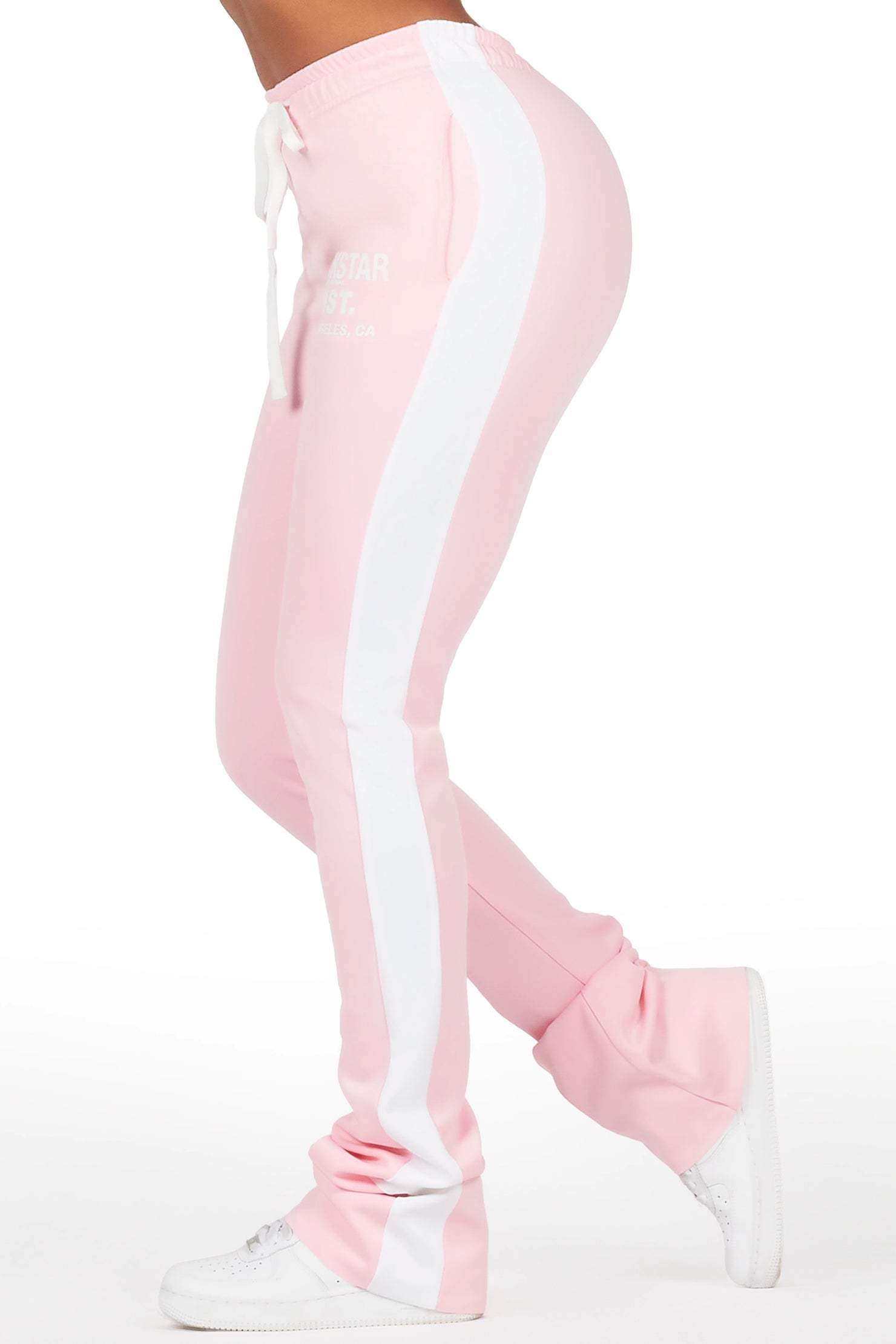 Savannah Pink Super Stacked Track Pant