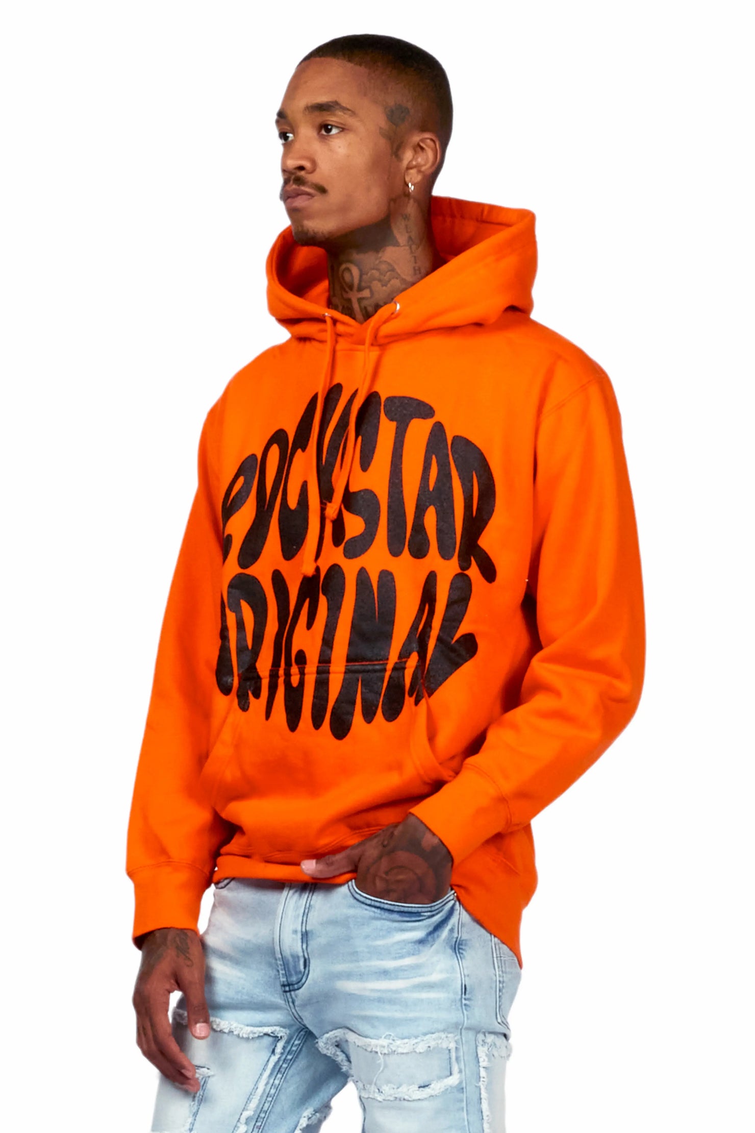 Thierry Orange Graphic Hoodie