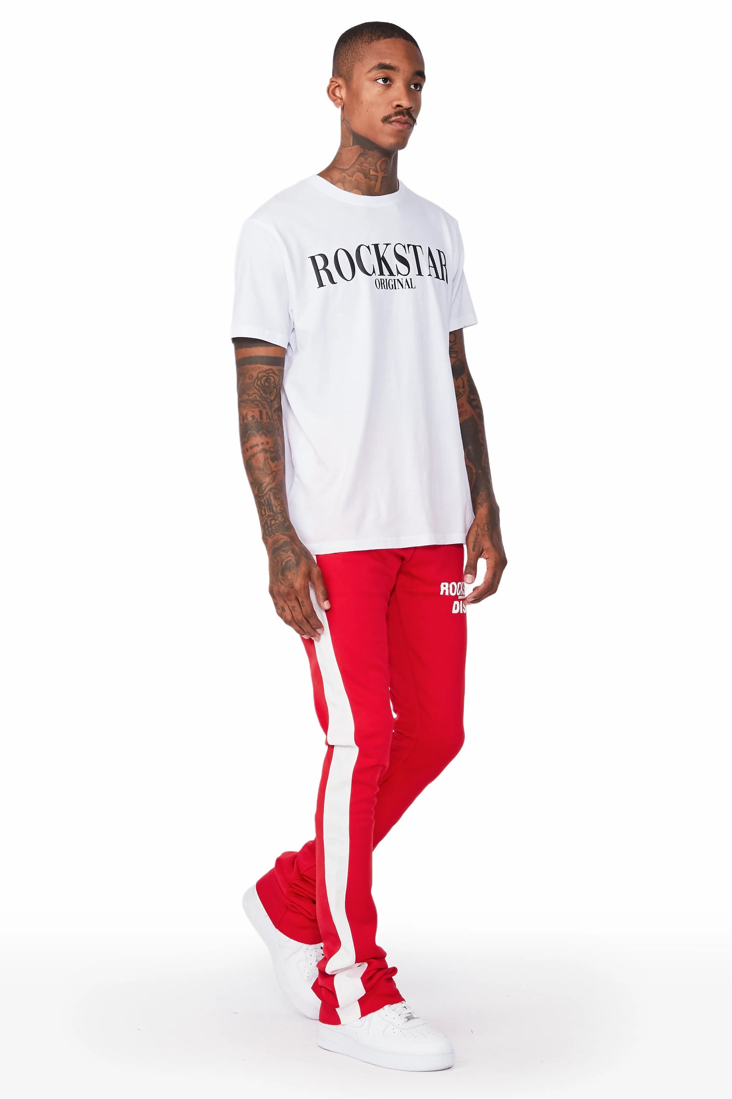 Landry Red Super Stacked Track Pant– Rockstar Original