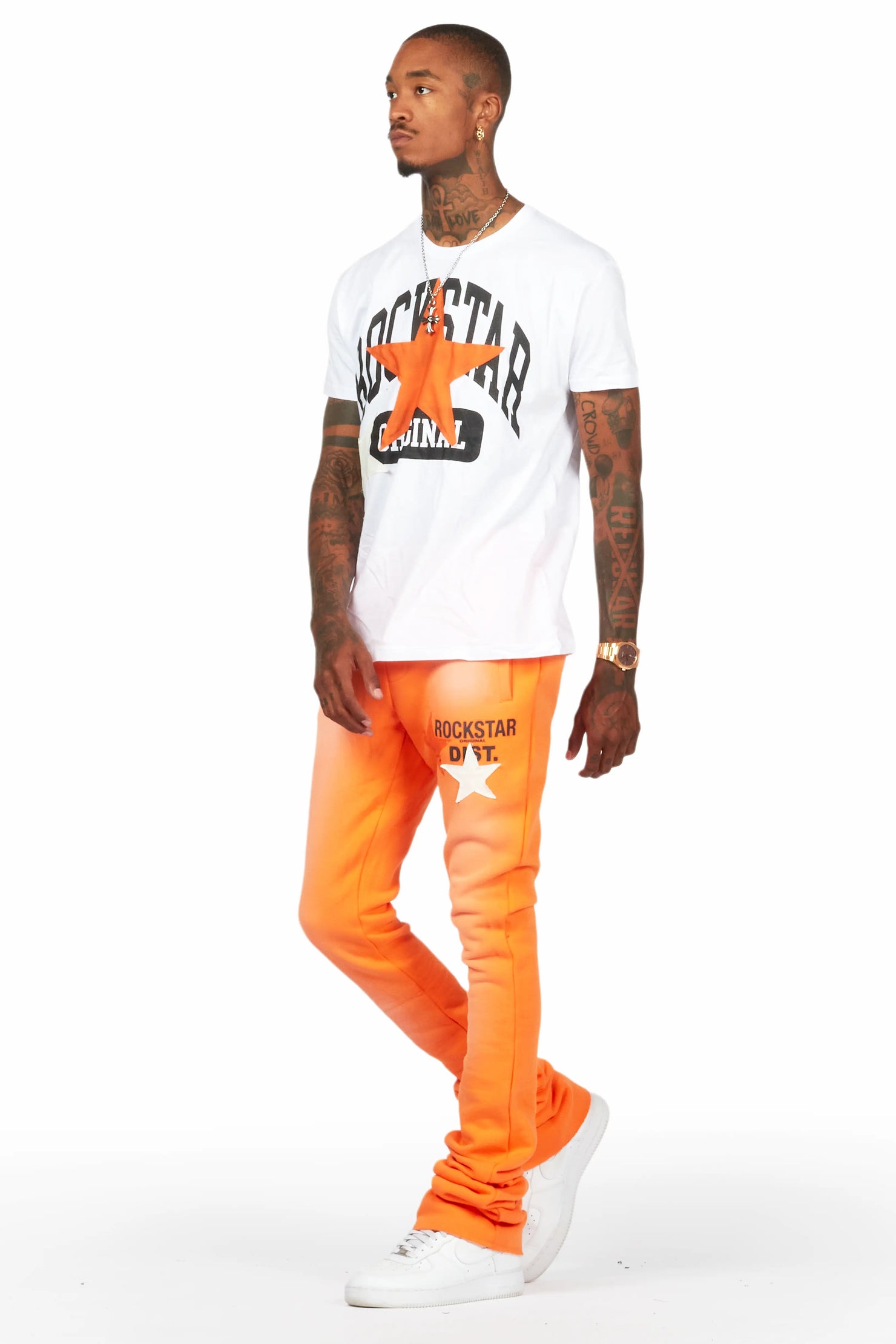 Mallor Orange T-Shirt/Super Stacked Track Set