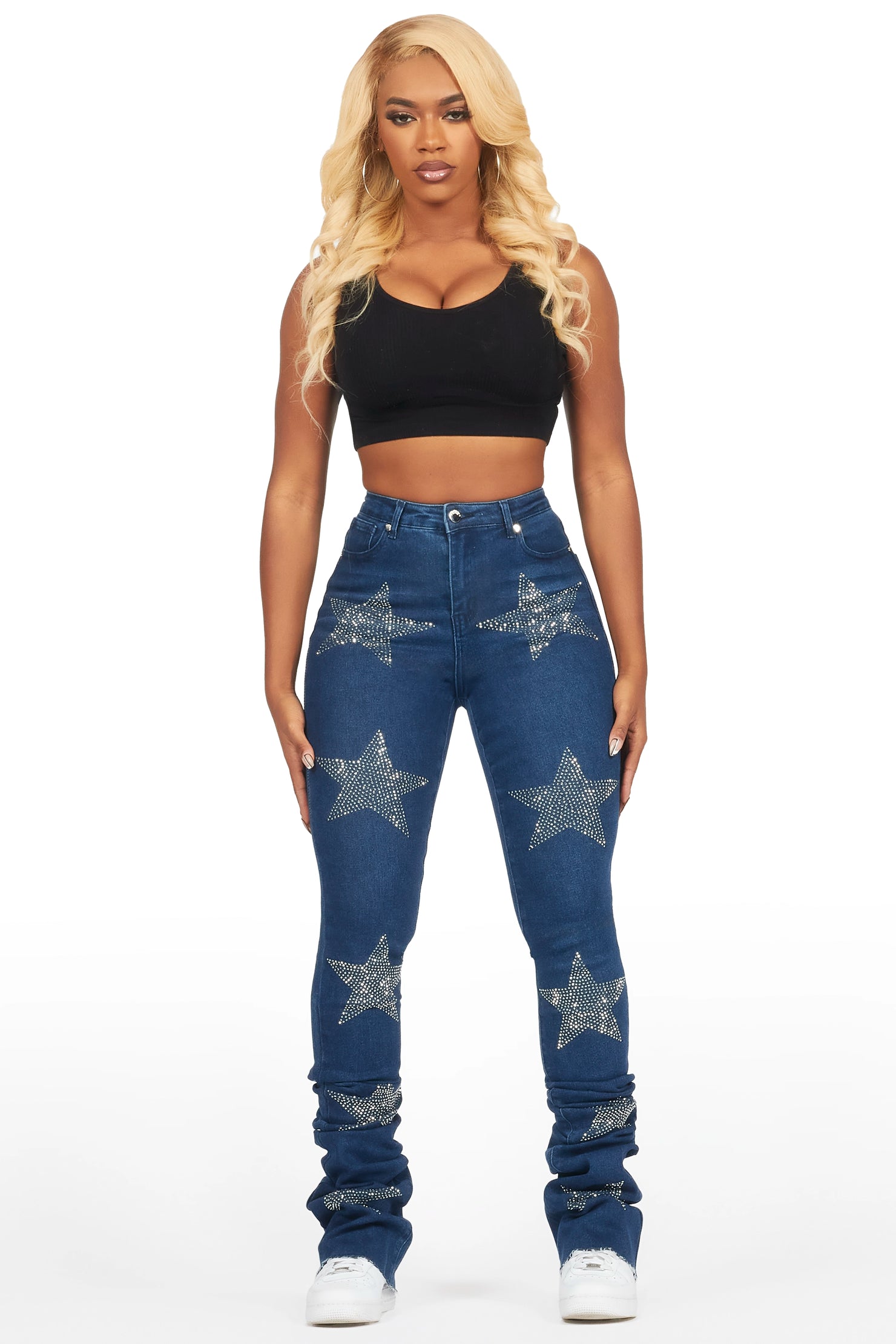 Stargirl Dark Wash Super Stacked Jean