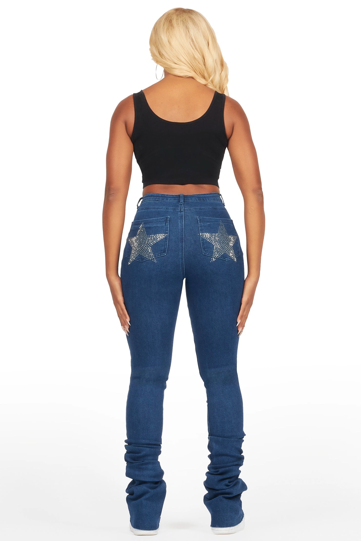 Stargirl Dark Wash Super Stacked Jean