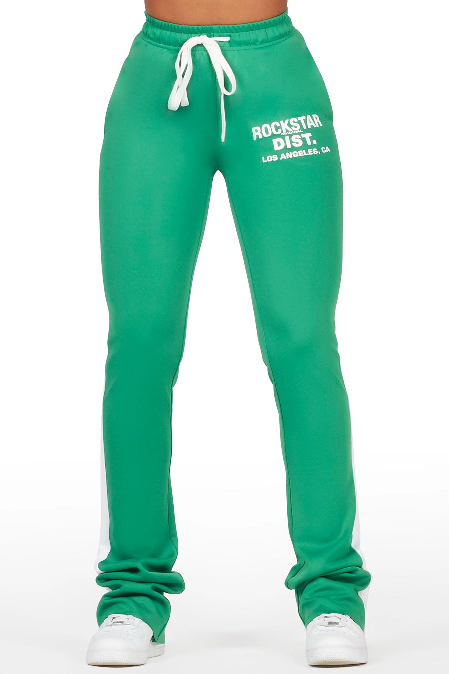 Savannah Green Super Stacked Track Pant