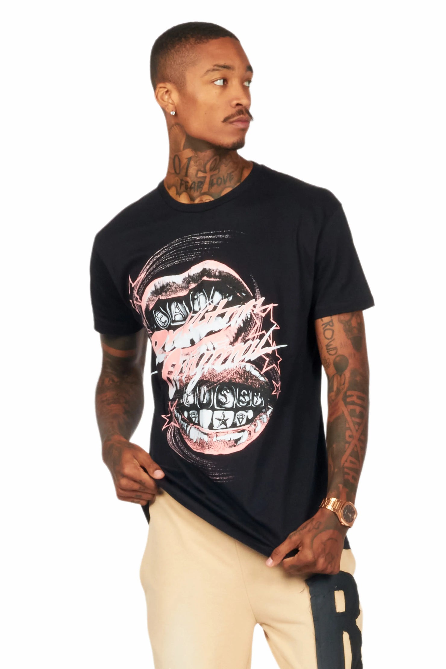 Vanessa Black Graphic T-Shirt