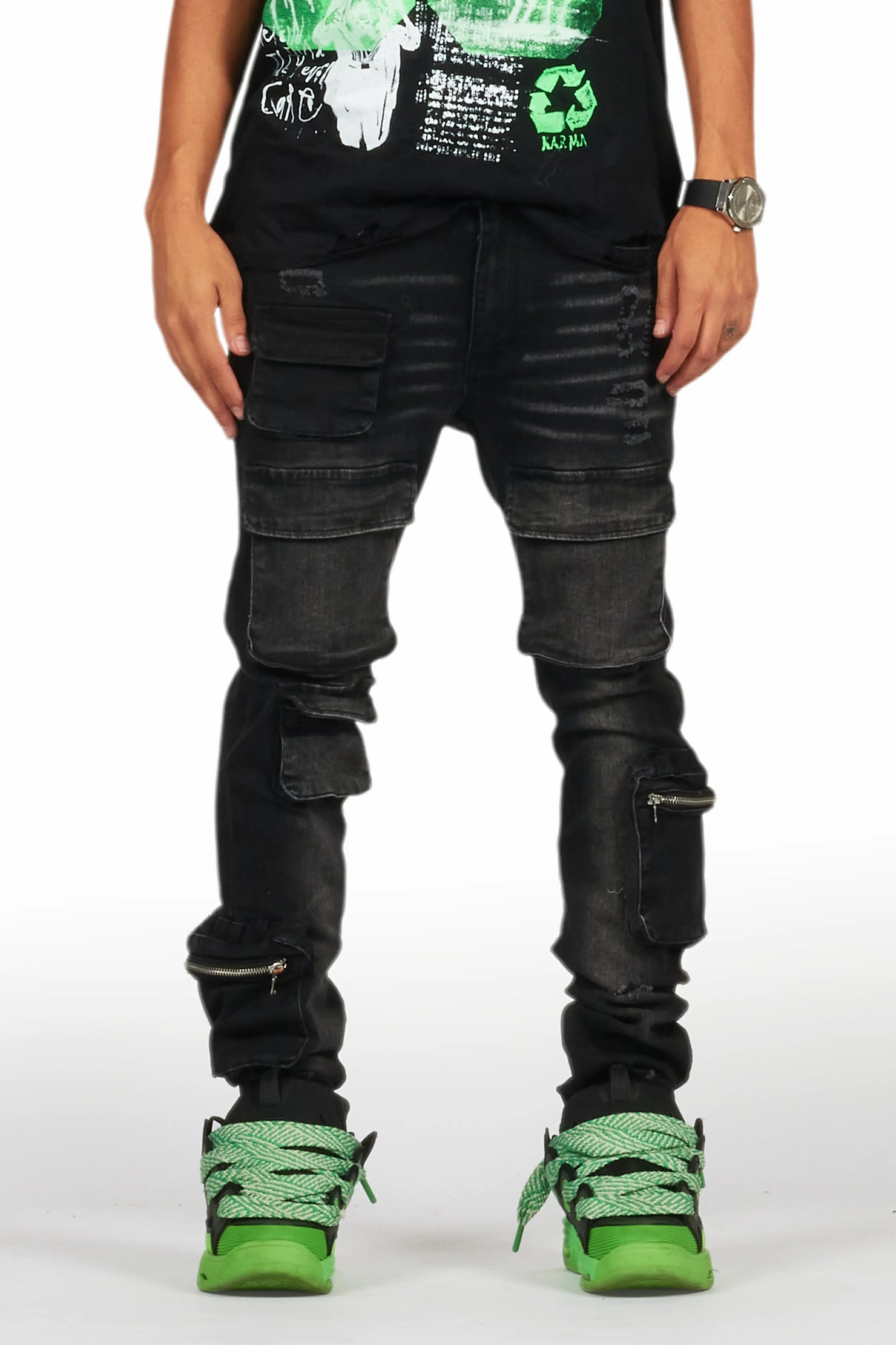 Korol Black Skinny Fit Jean