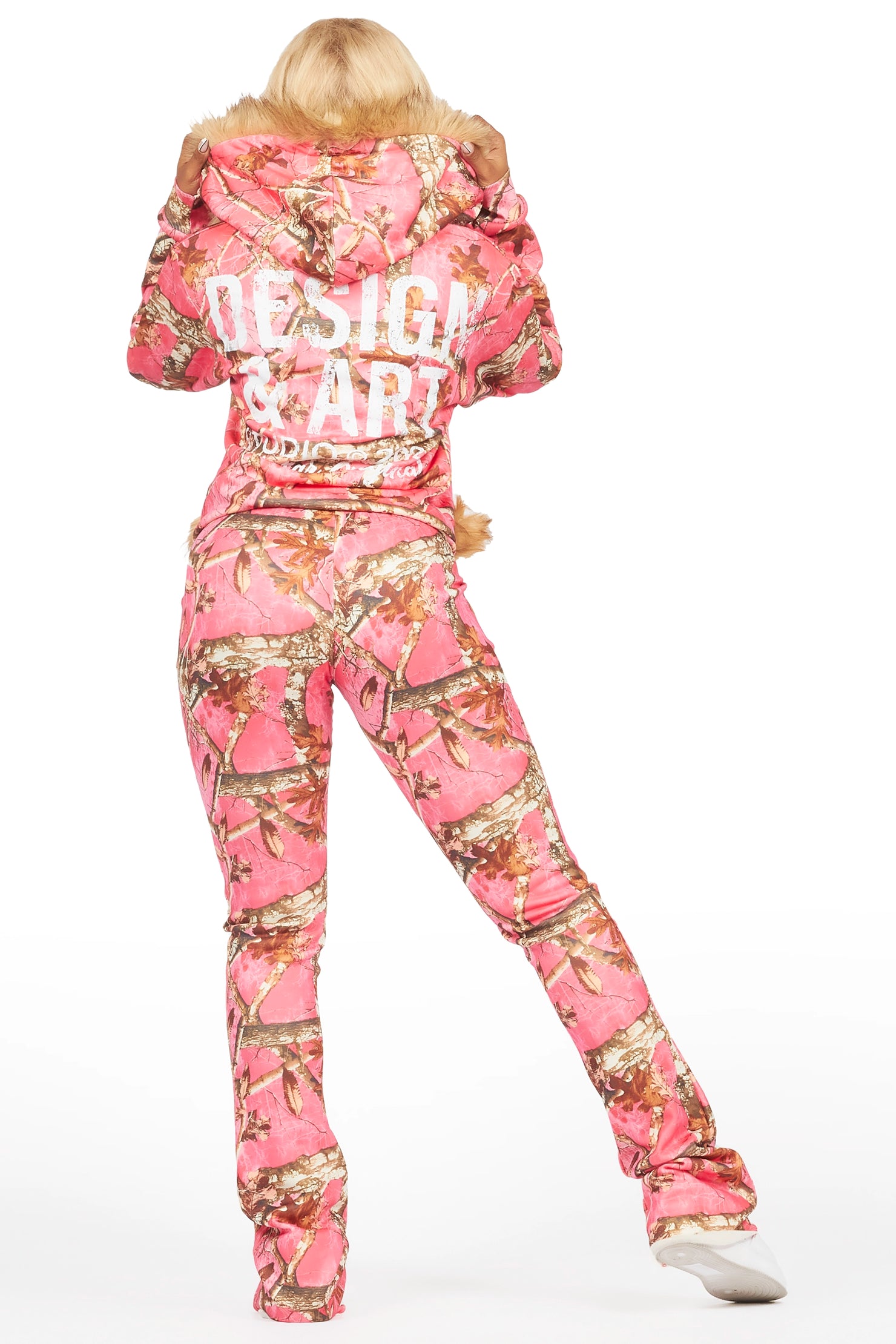 Benita Pink Tree Camo Super Stacked Trackset