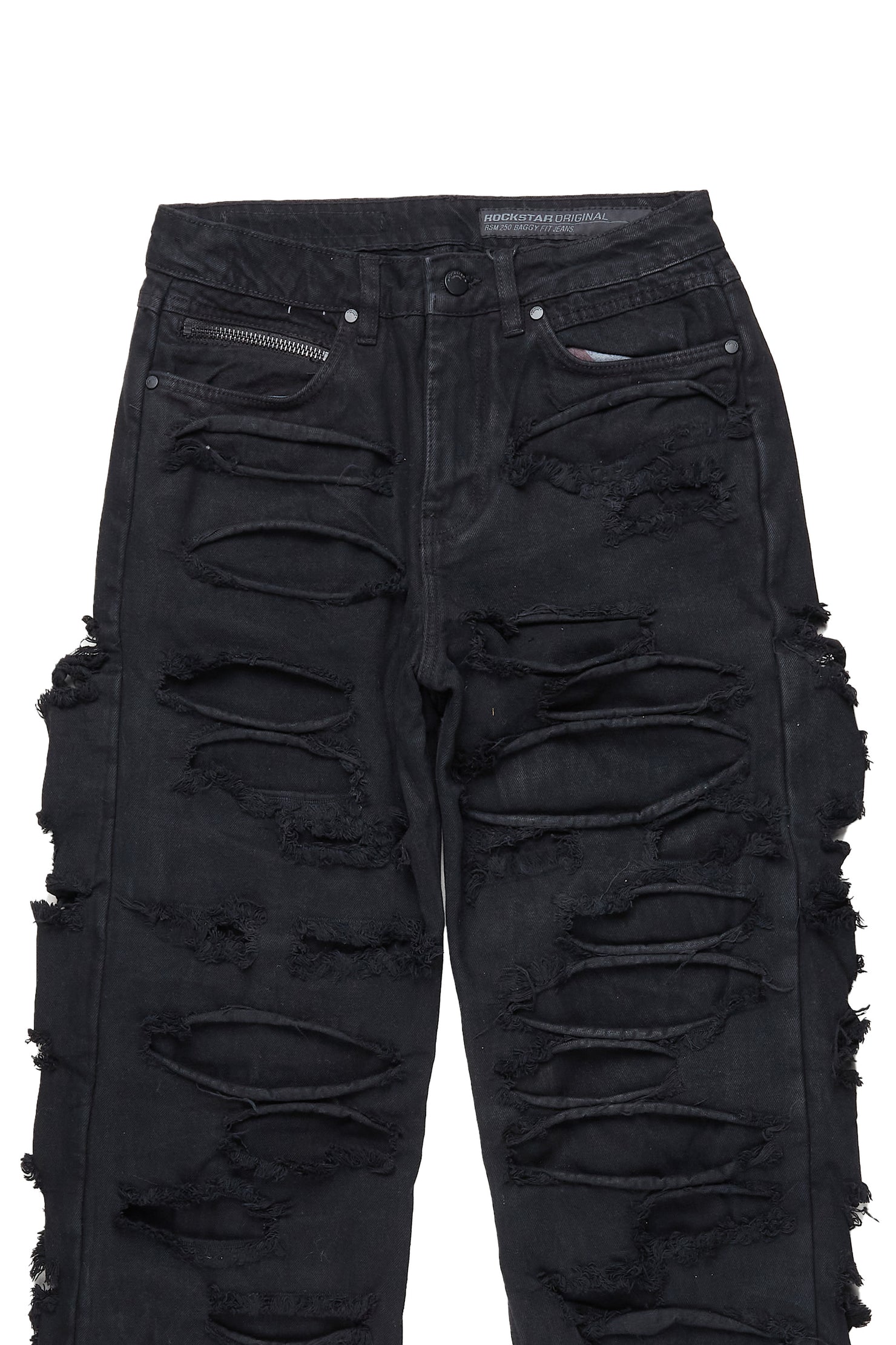 Boys Luisu Black Baggy Fit Jean