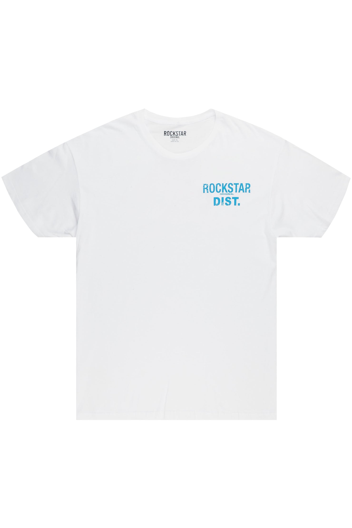 Dalasia White/Blue Oversized Tee