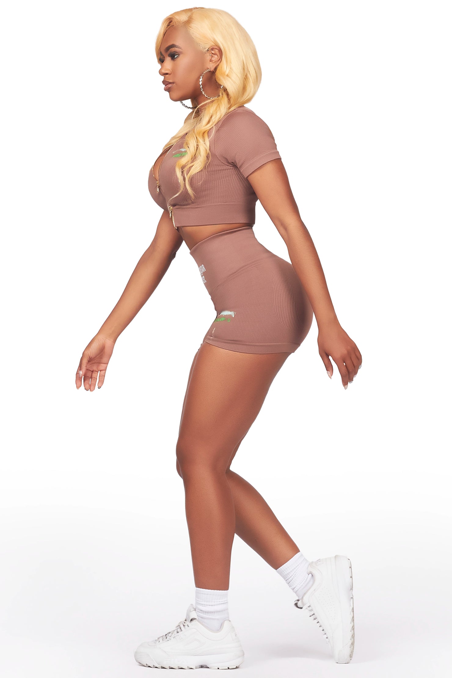 Sheena Mocha Bike Short Set