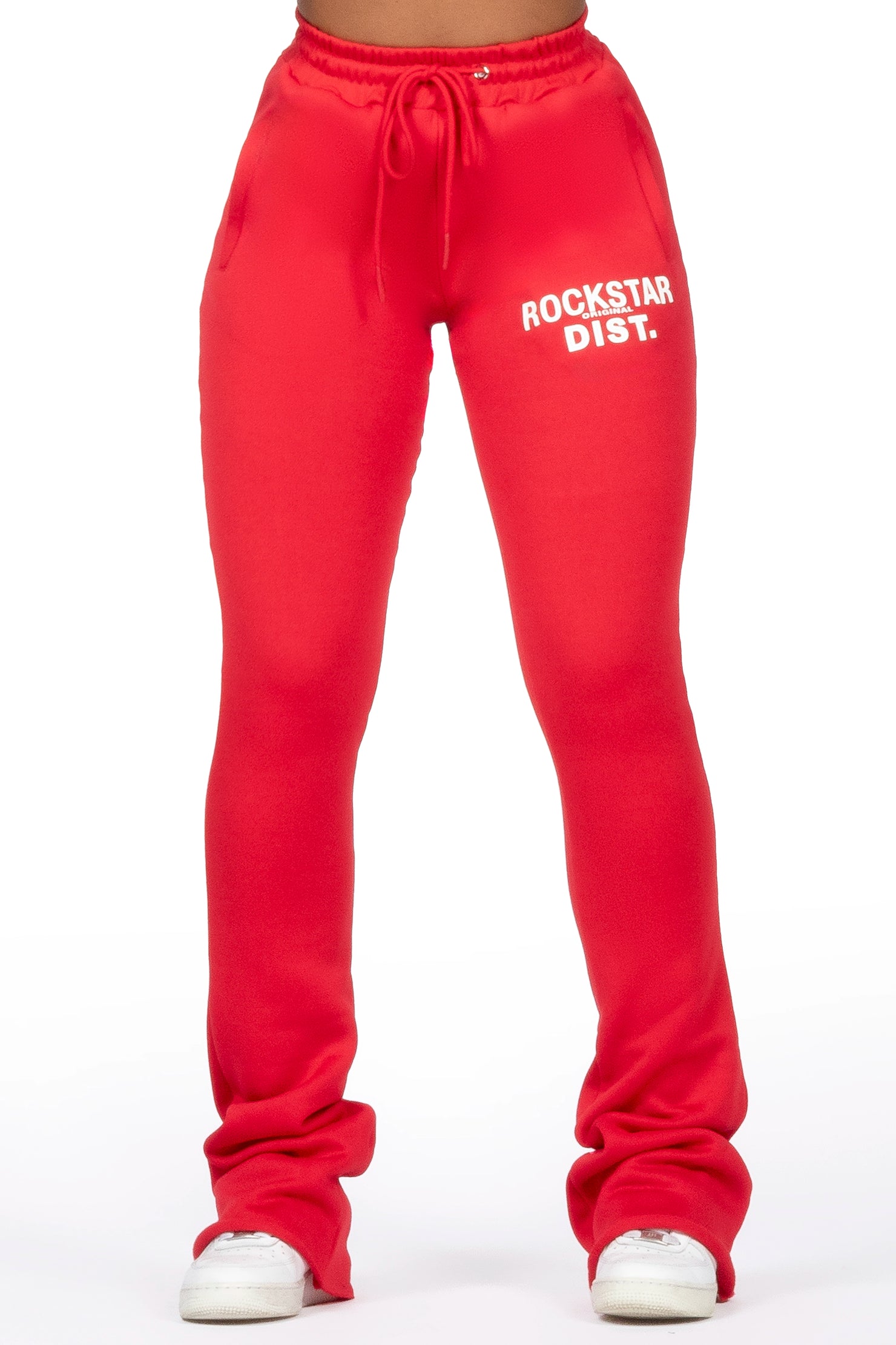 Juliana Red Super Stacked Track Pant