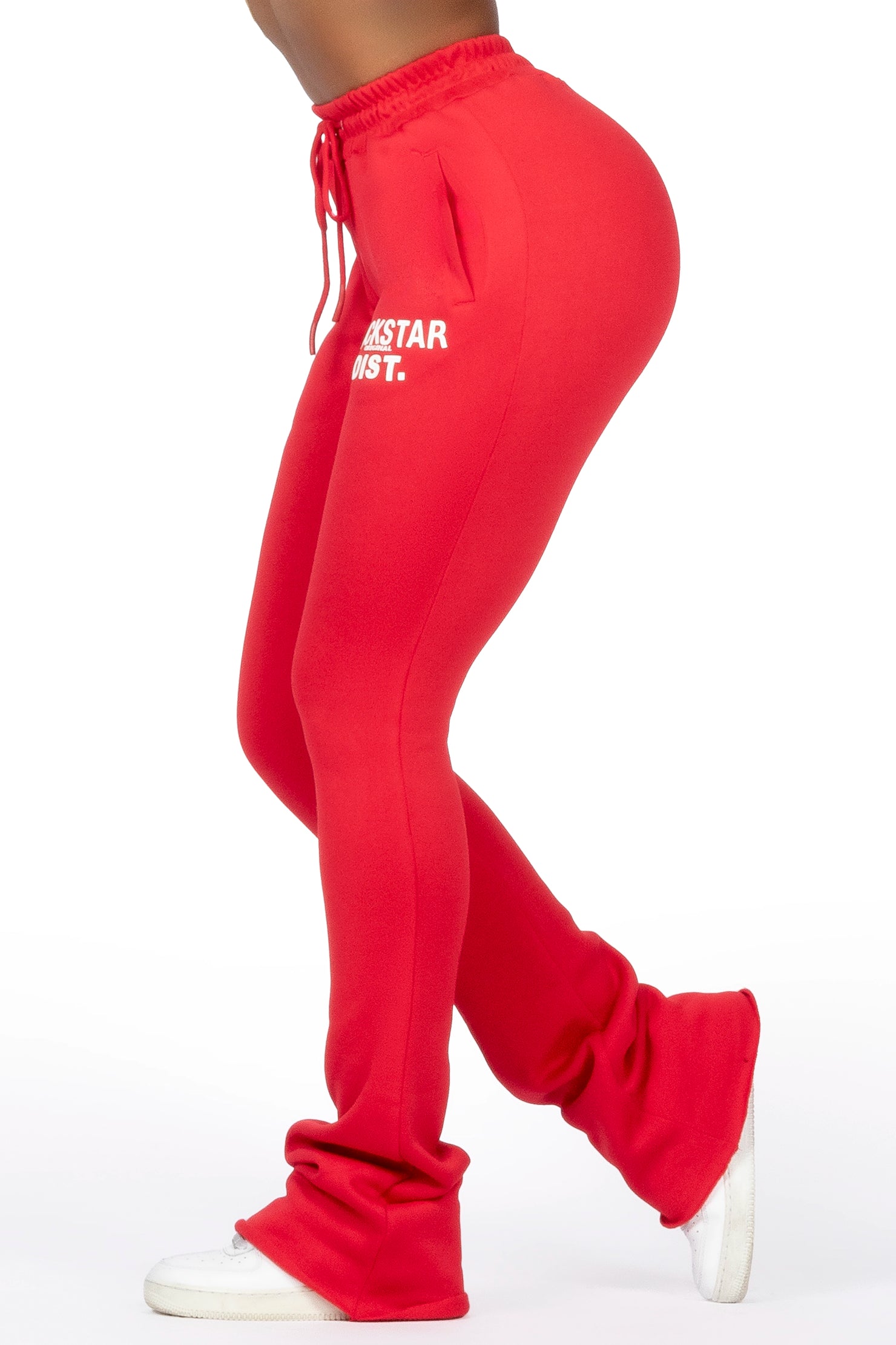 Juliana Red Super Stacked Track Pant