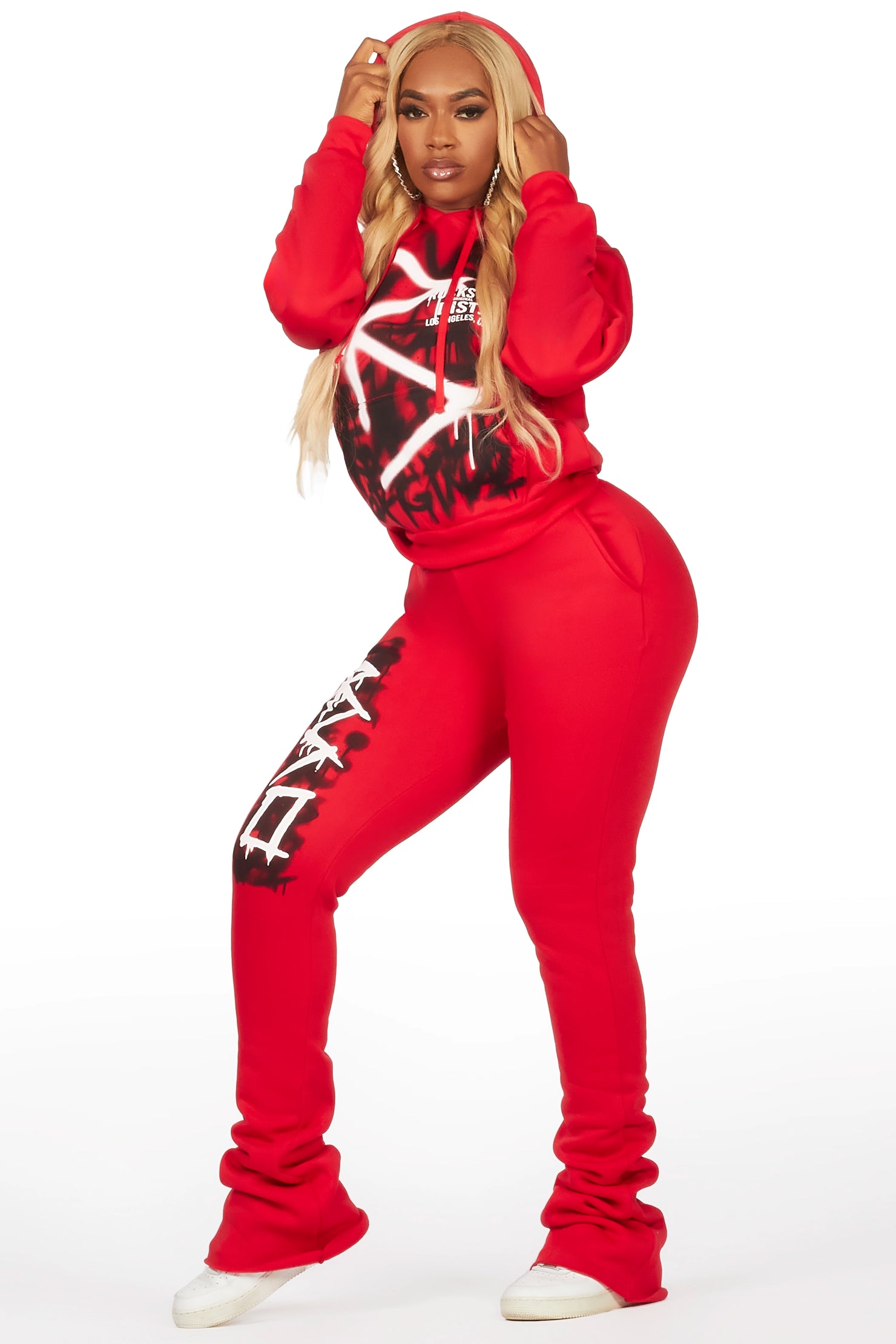 Tanesha Red Super Stacked Trackset