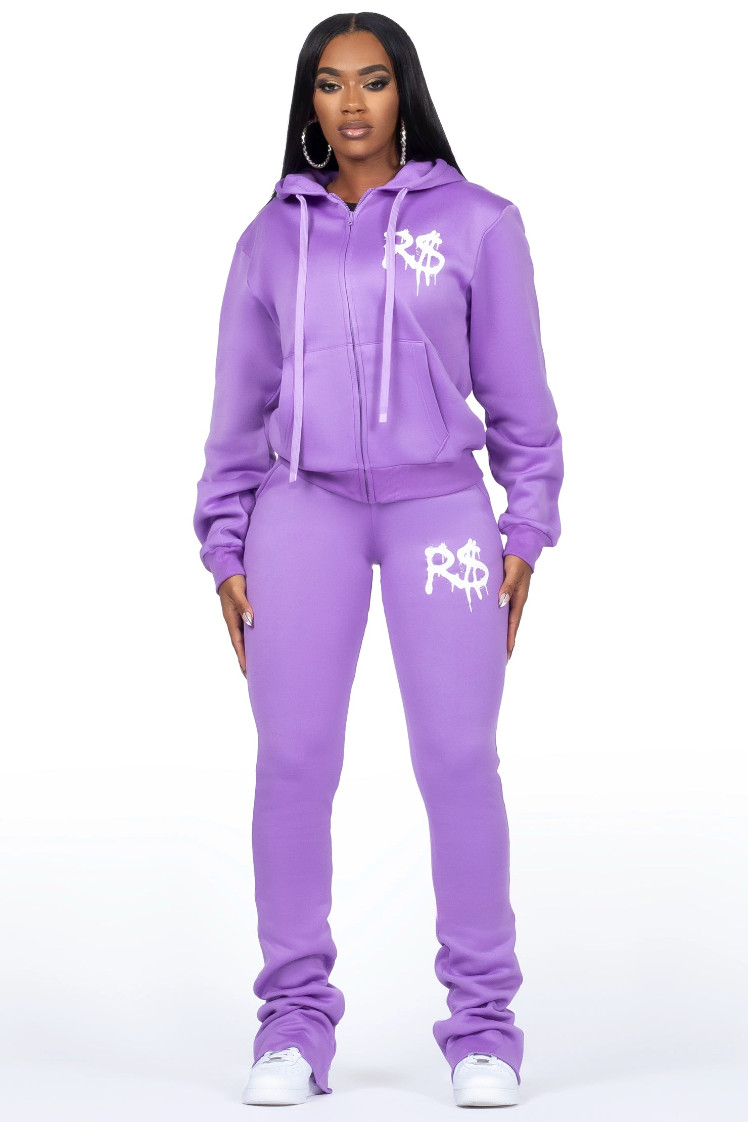 Passion Purple Zip Up Super Stacked Trackset