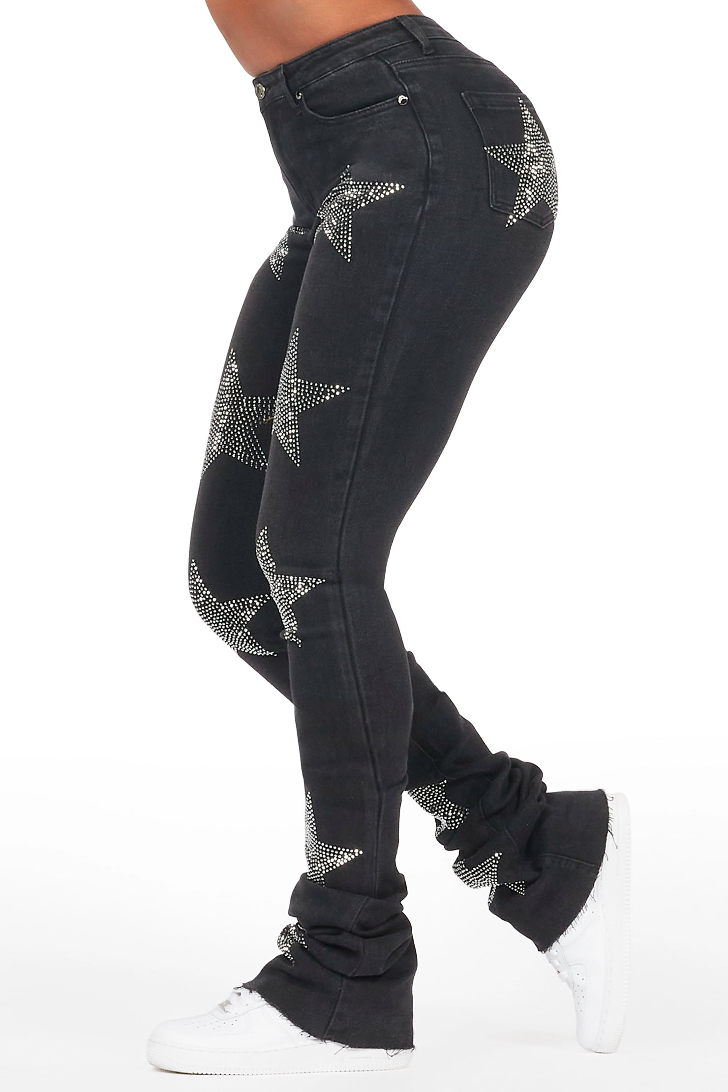 Stargirl Black Super Stacked Jean