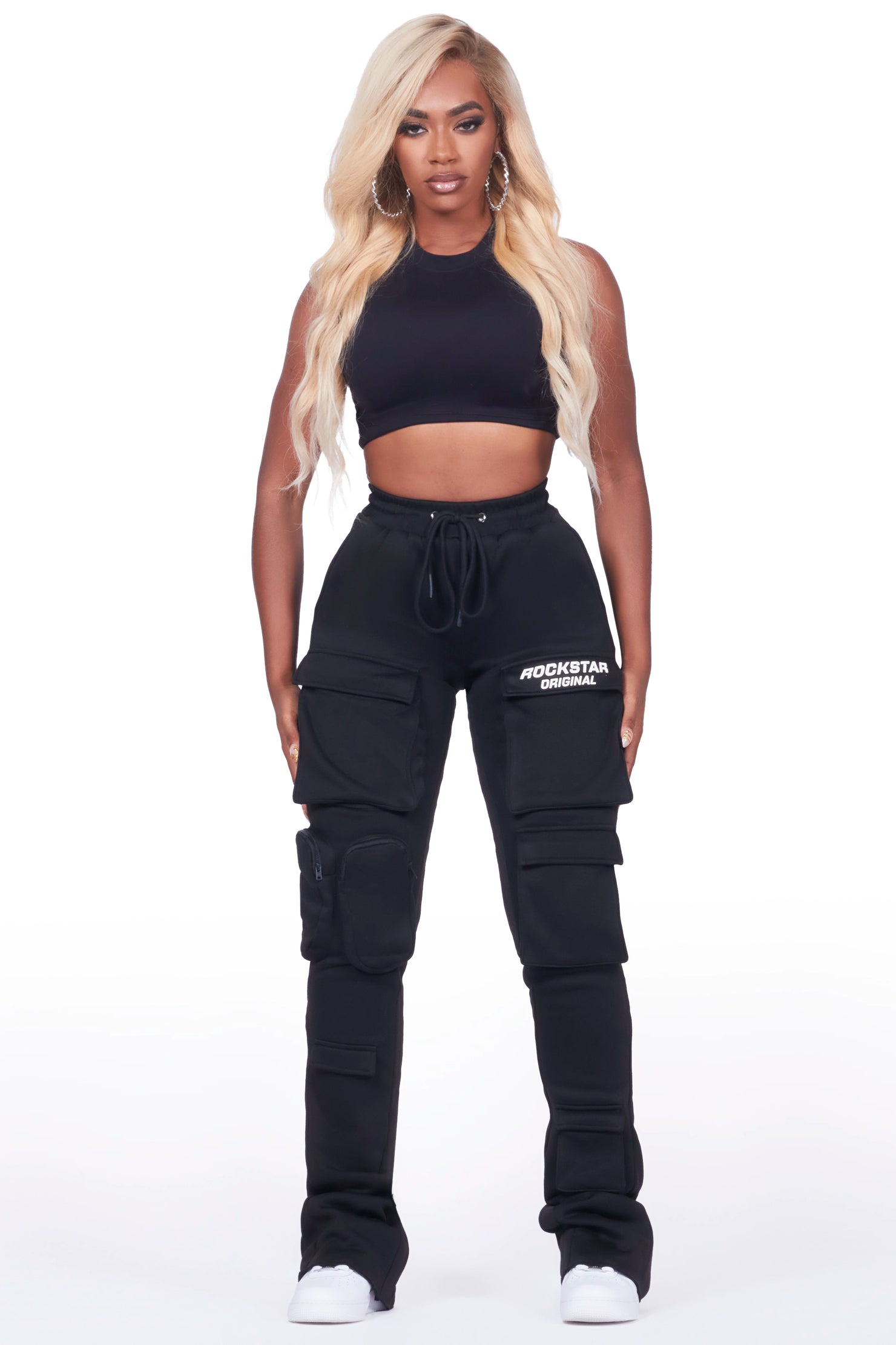 Norika Black/Black Stacked Track Pant