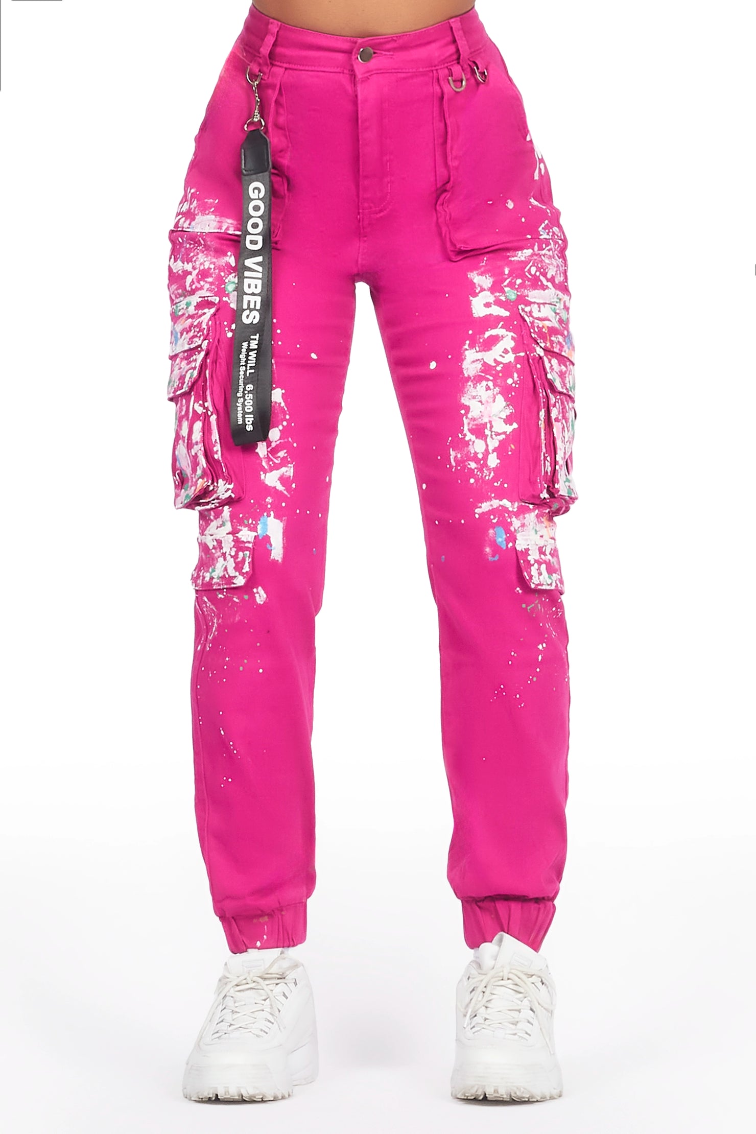 Tamara Pink Painted Jogger Jean