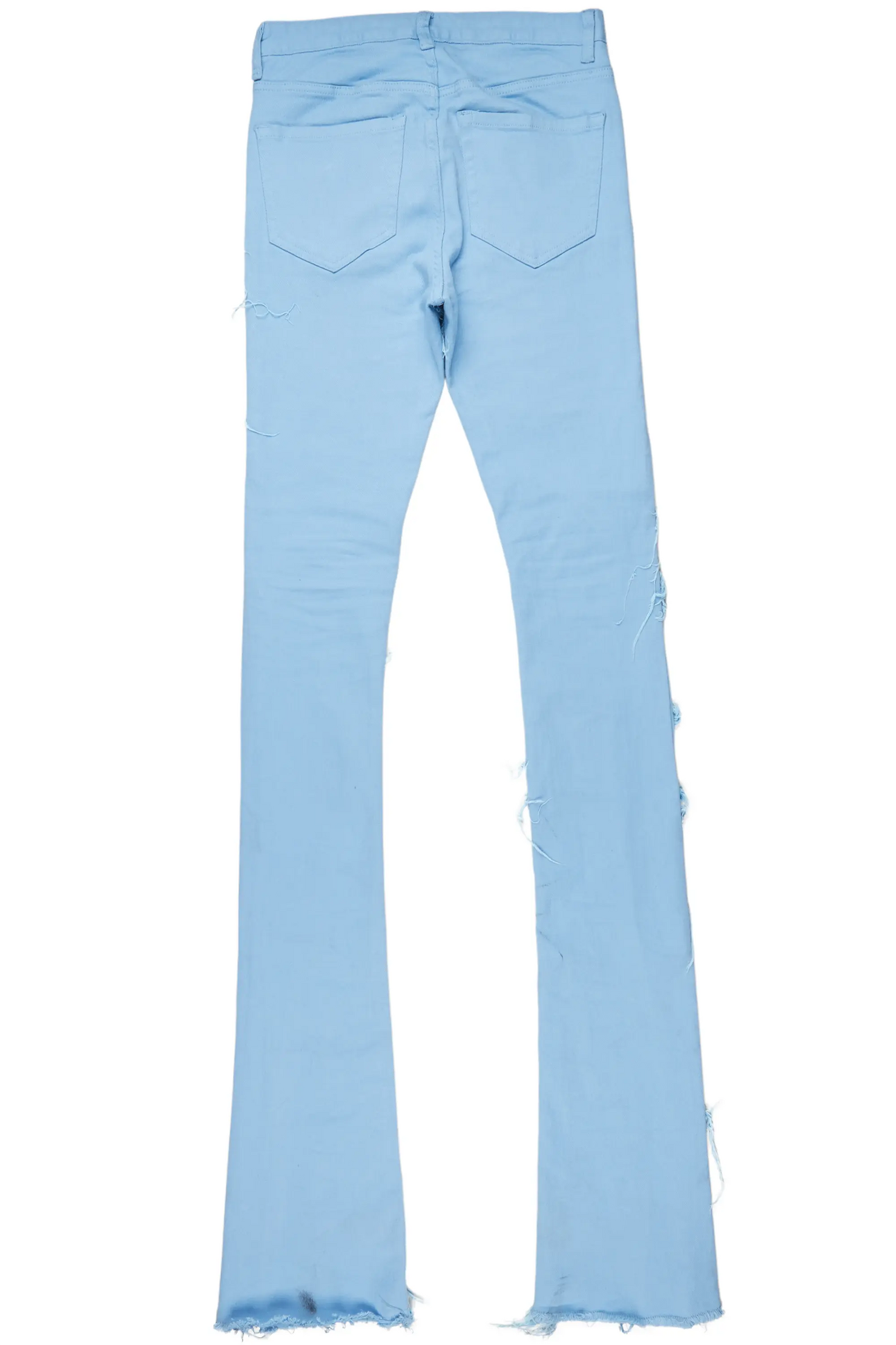 Astor Baby Blue Super Stacked Flare Jean