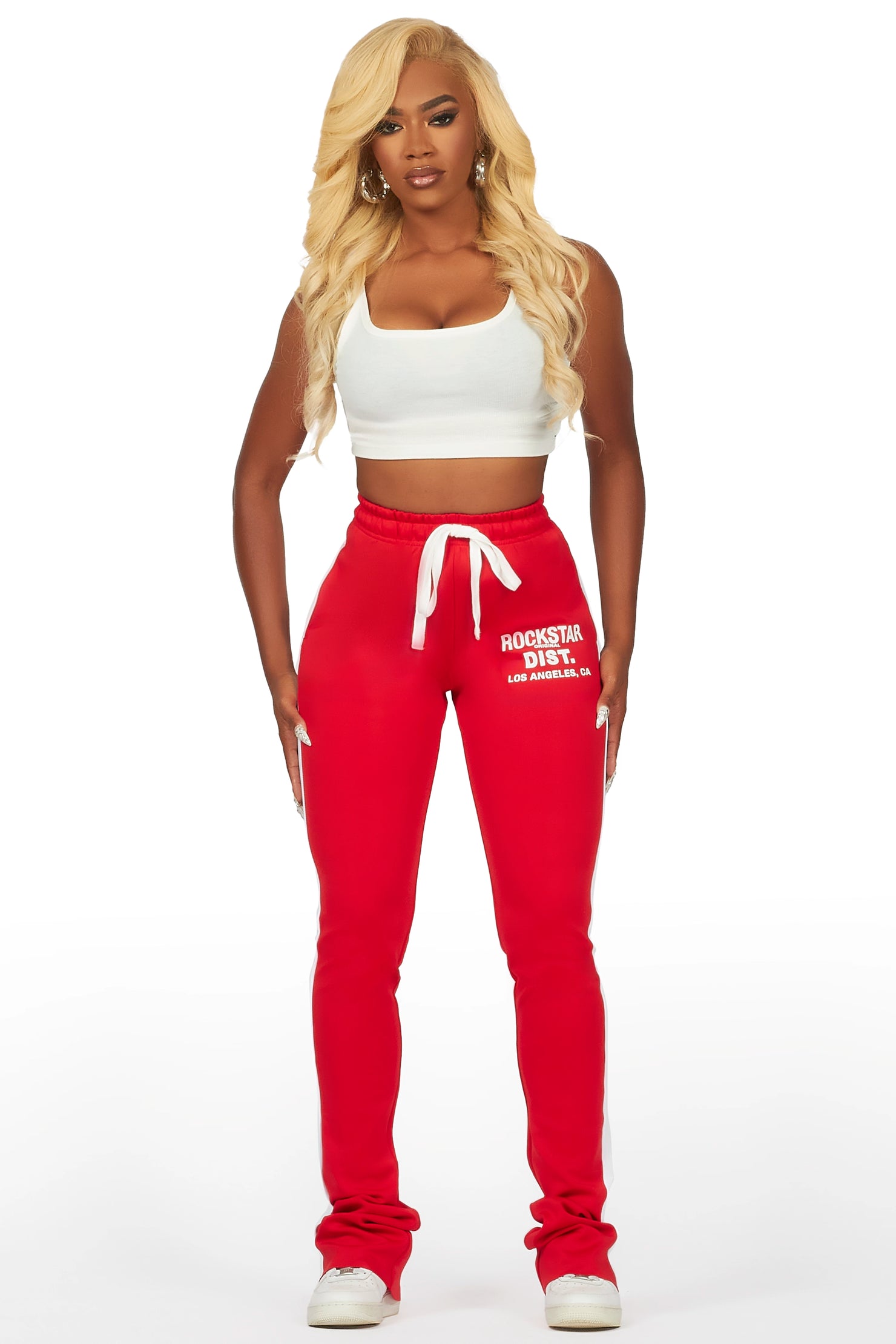 Savannah Red Super Stacked Track Pant