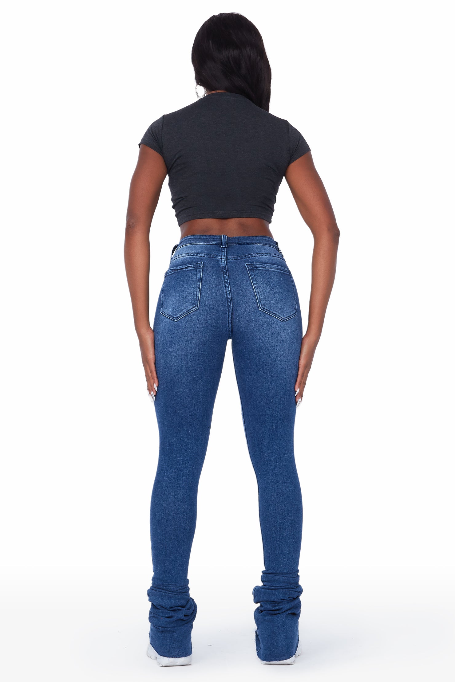 Get ready then turn heads w Rockstar Womens Jeans 👖 Find stacked,  distressed, and all trending fashion denim styles on the app and si