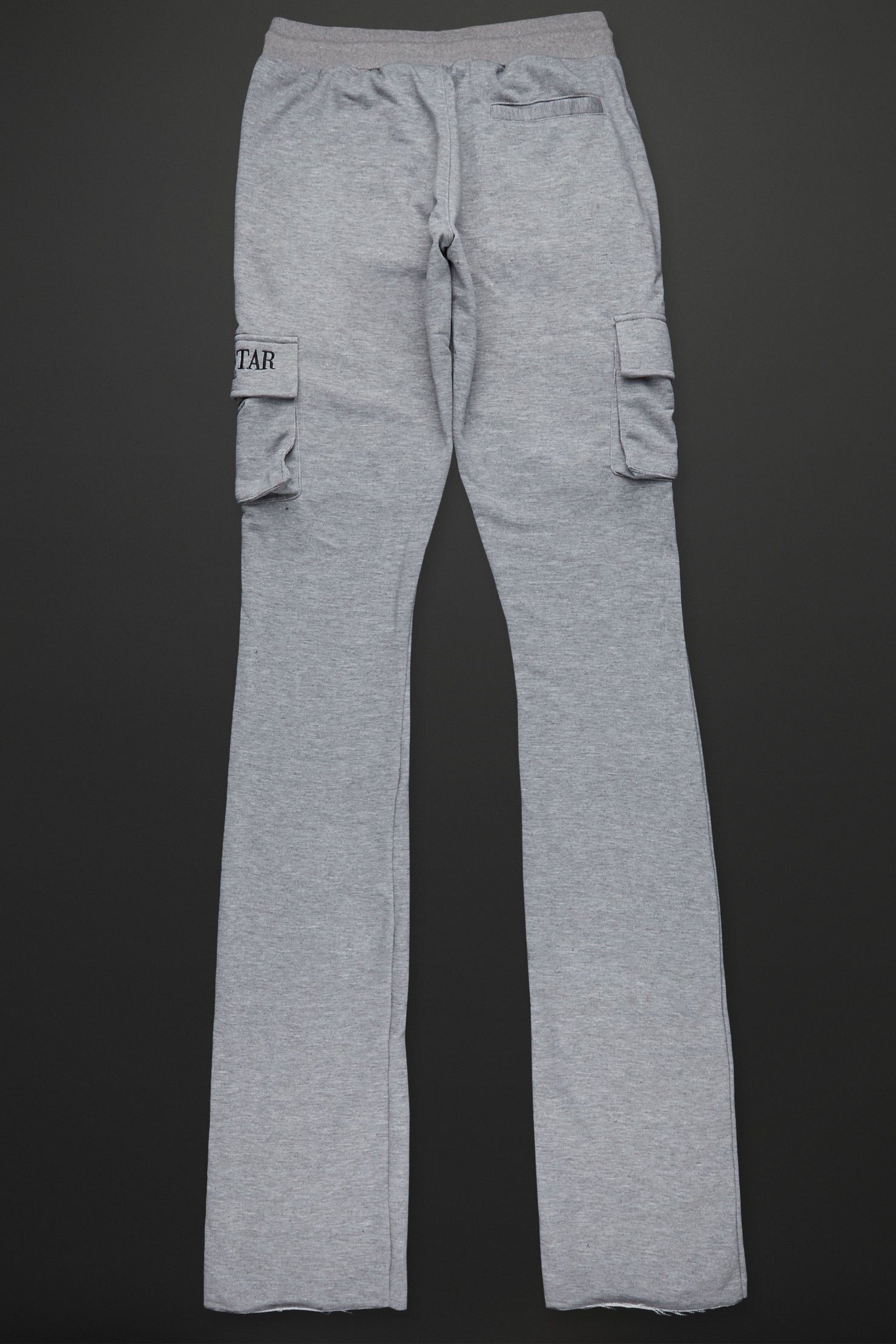 Eloise Heather Grey Stacked Flare Pants