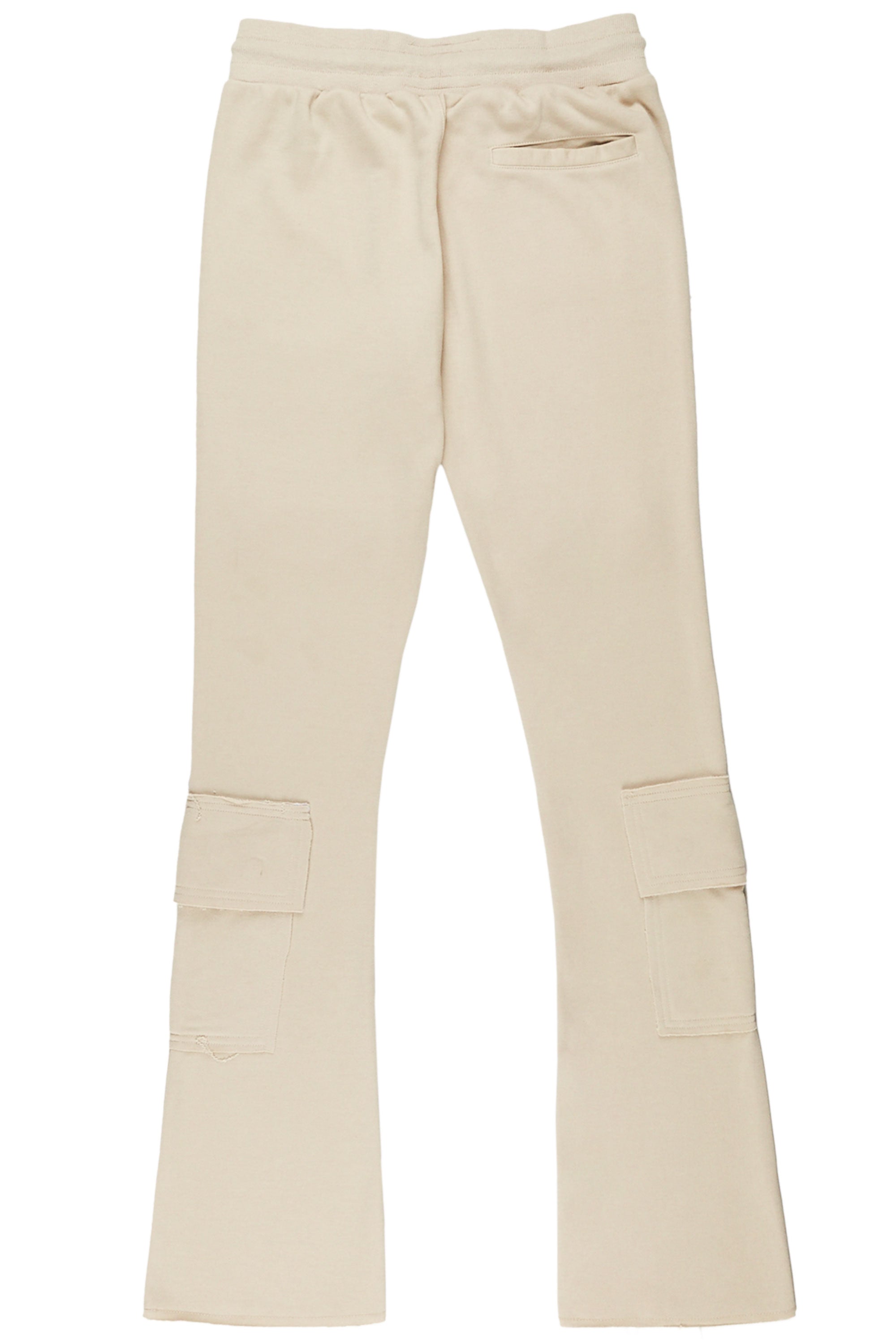 Ezekiel Beige Stacked Flare Pants– Rockstar Original