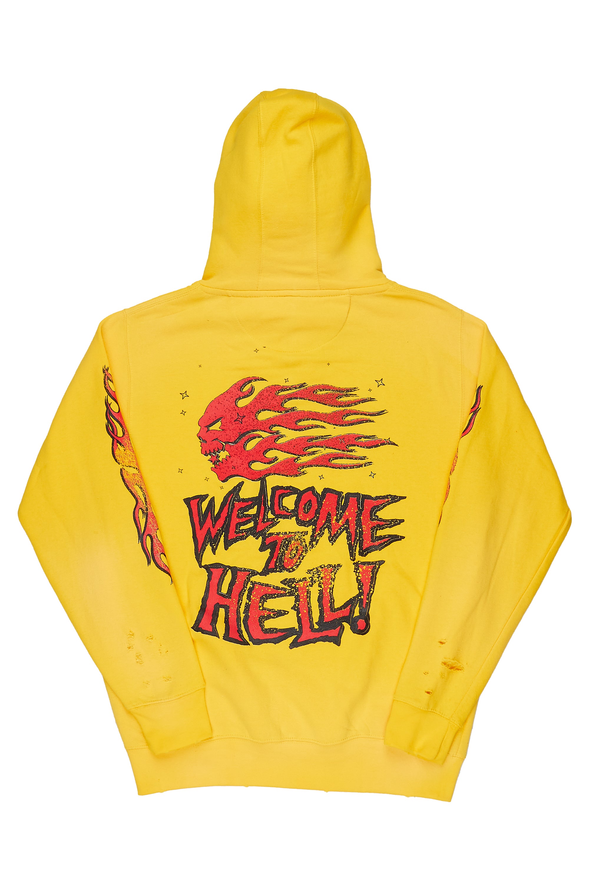 Gaston Yellow Graphic Hoodie Rockstar Original