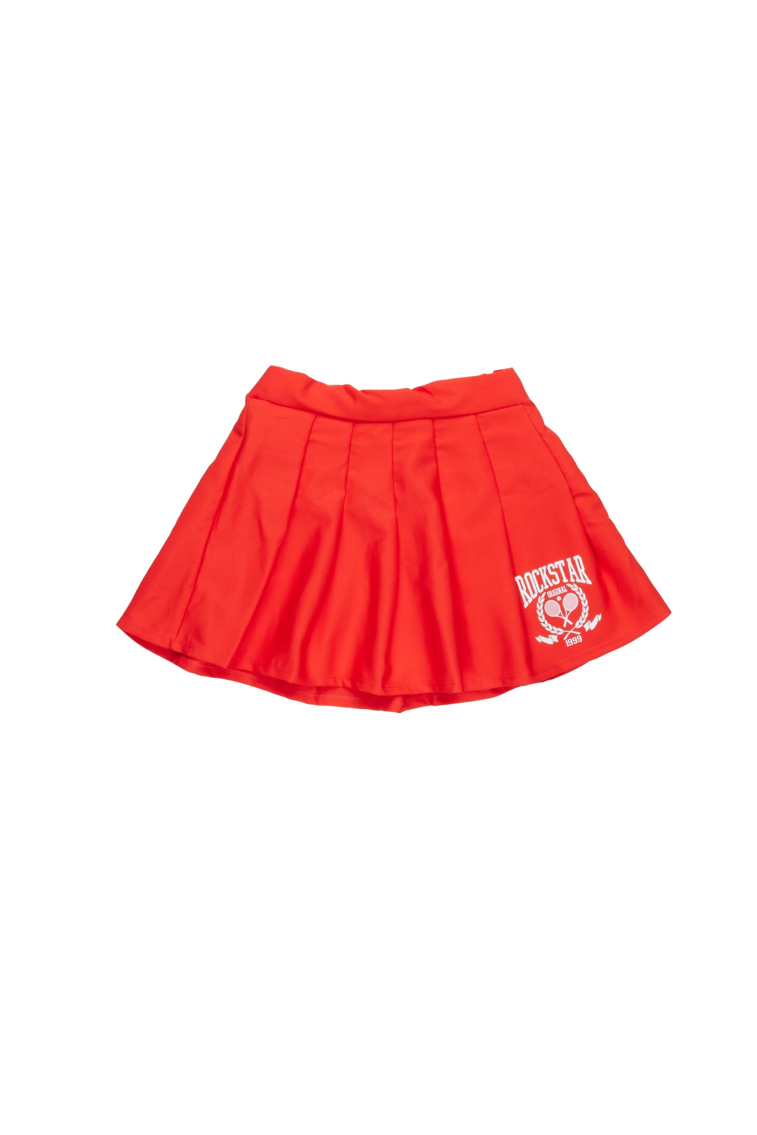 Girls Sarahi Red Pleated Skirt